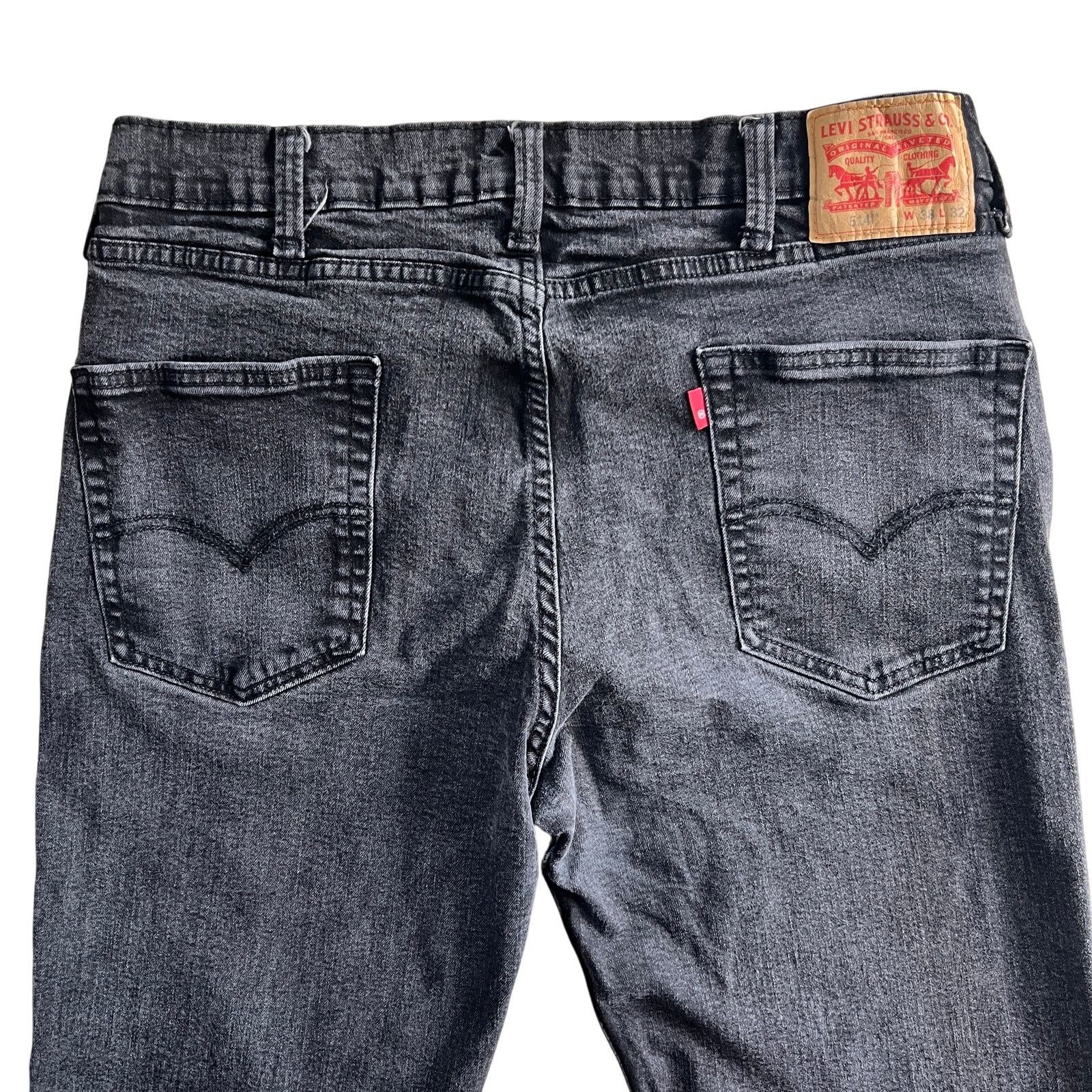 Levi's Levi’s 511 Slim Fit Jeans Black Denim Stretch Men’s 31x30 Size US 31 - 3 Thumbnail