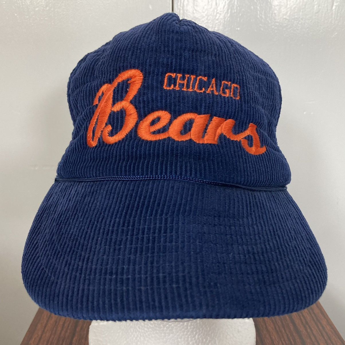 NFL CHICAGO BEARS SCRIPT CORDUROY SNAPBACK HAT CAP NFL VINTAGE Size ONE SIZE - 1 Thumbnail