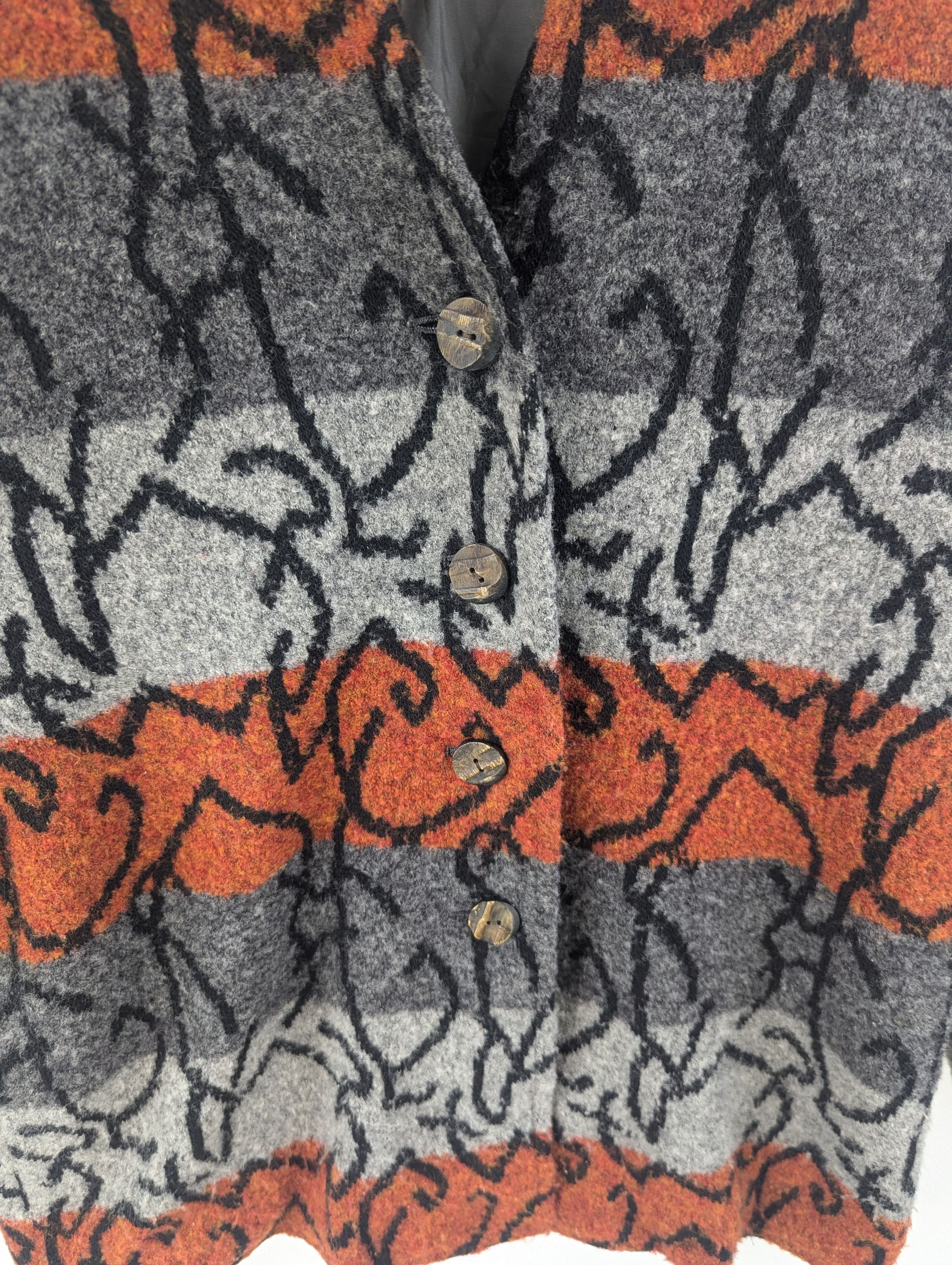 Japanese Brand × Vintage Vintage Wool Cardigan Button Up by Leporte Size L / US 10 / IT 46 - 6 Thumbnail