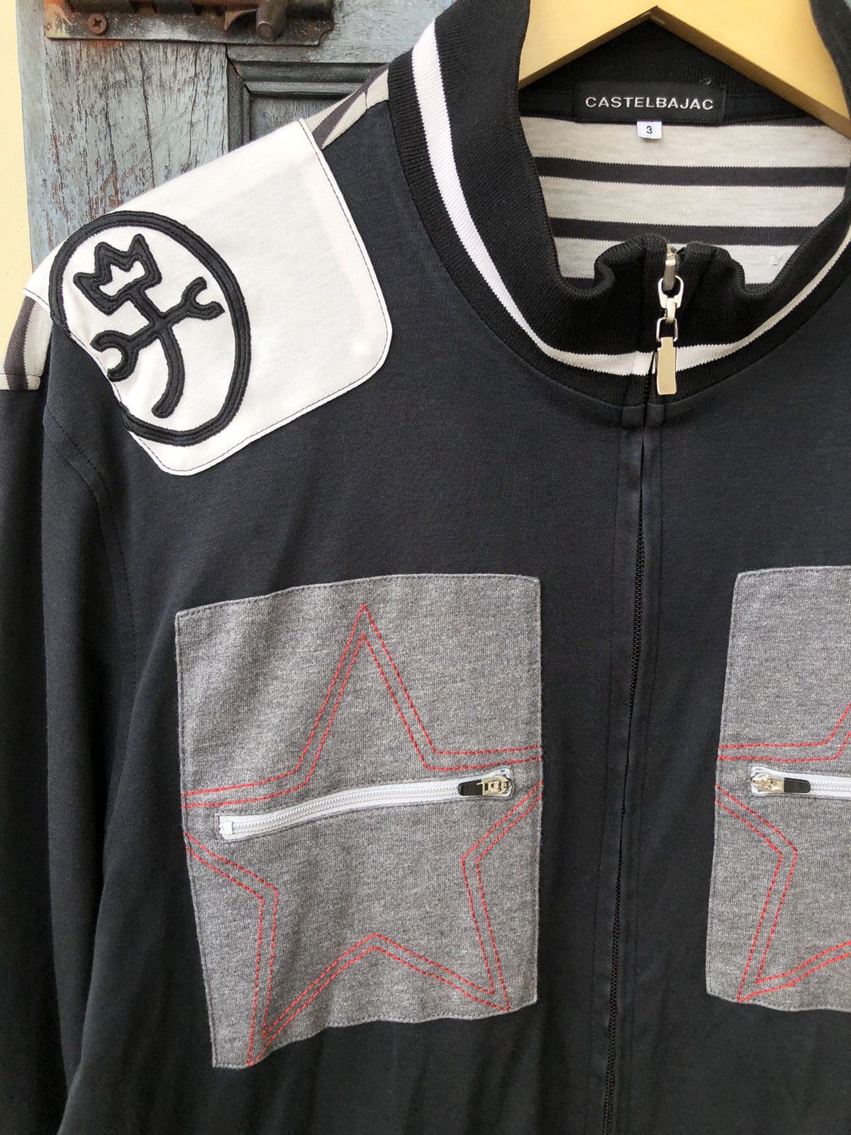 Jean Charles De Castelbajac Castlebajac Track Zip-Up Jacket Star Design & Embroidery Size US M / EU 48-50 / 2 - 5 Thumbnail