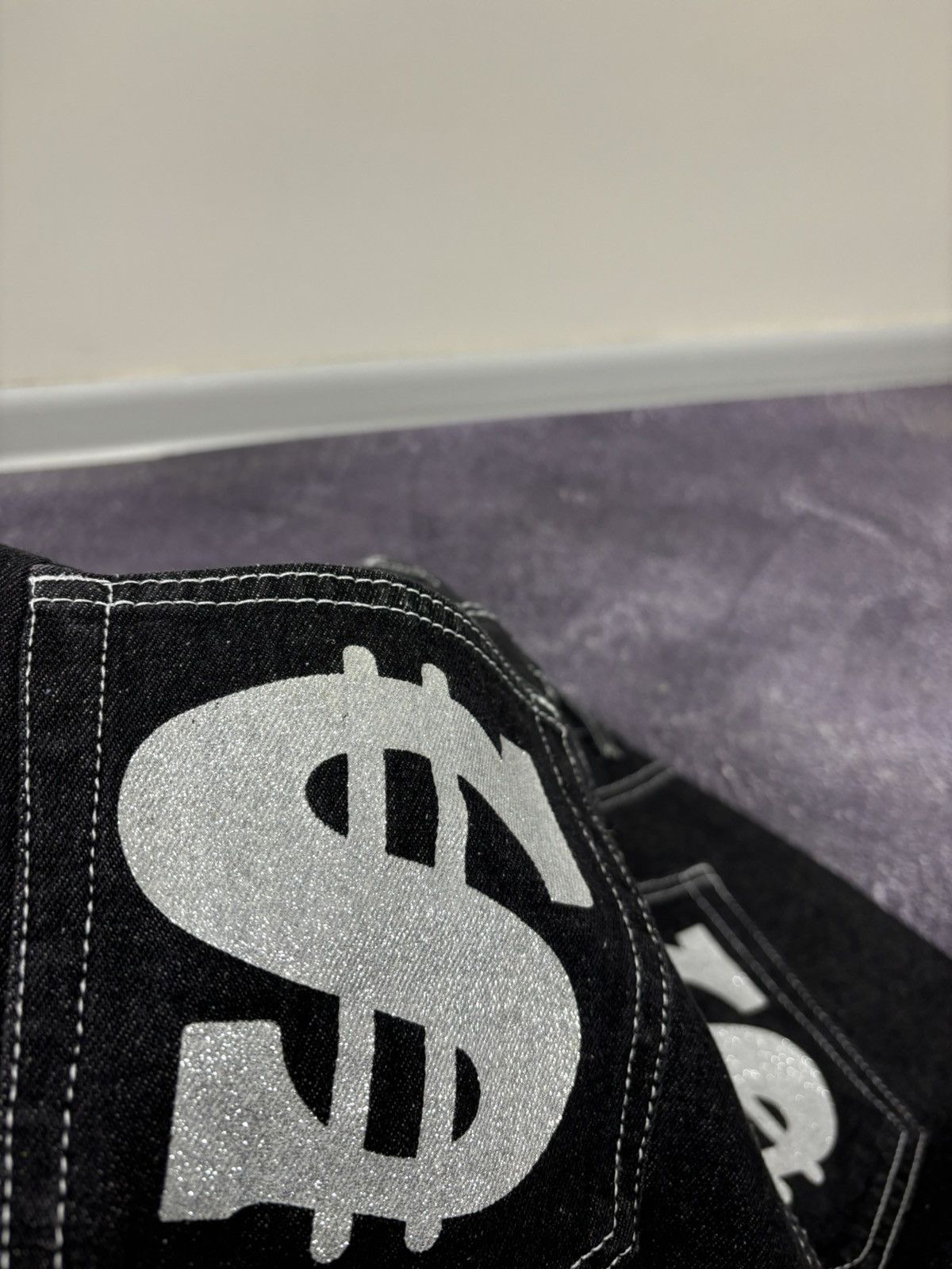 Vintage Vintage Skategang Fuck Hip Hop Y2K Black Rap Baggy Jeans Size US 30 / EU 46 - 15 Thumbnail