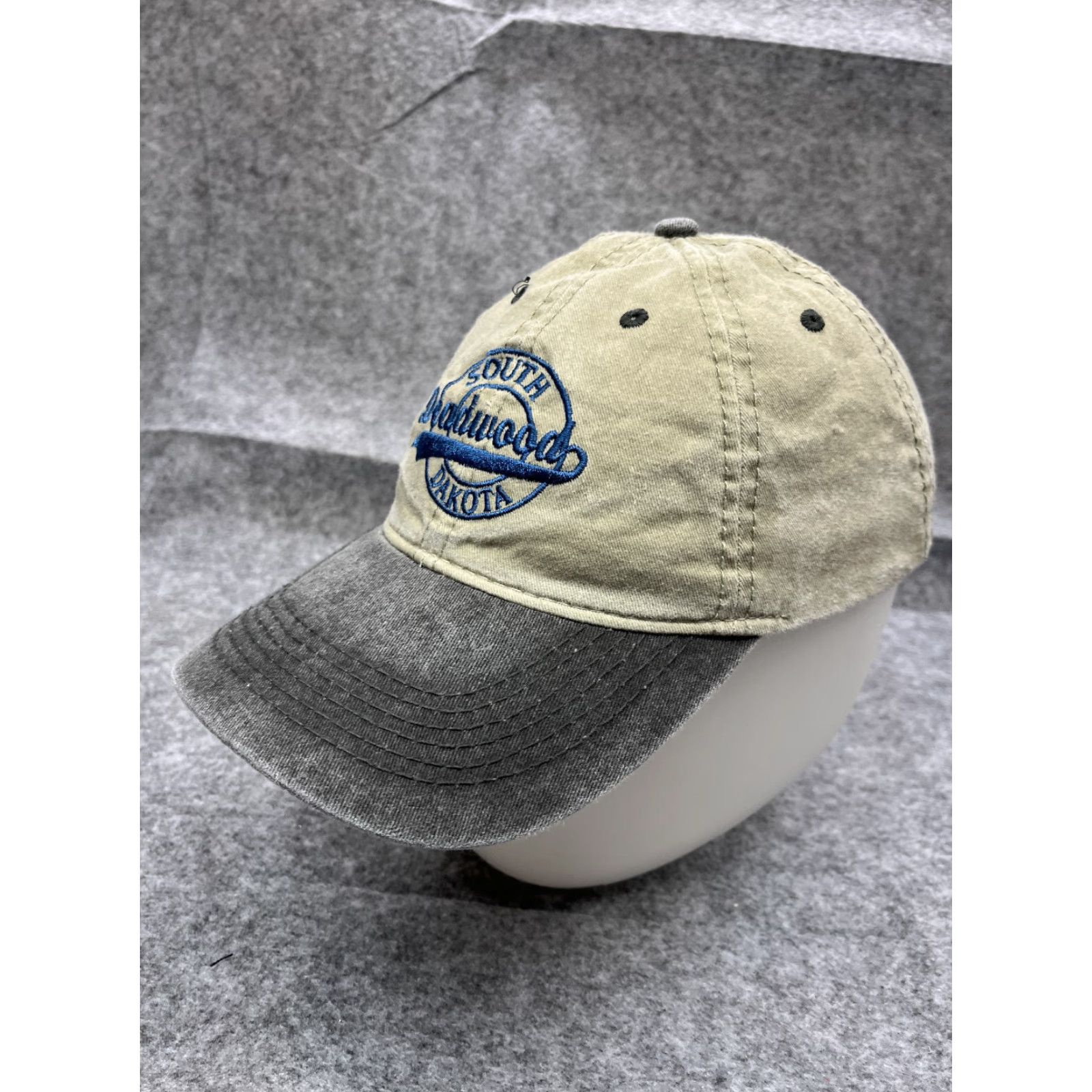 Deadwood Esy Hat Baseball Cap One Size Gray Two Tone Cotton Strap Back Unisex Adults South Dakota City Theme Adjustable 90s Concert? Size ONE SIZE - 4 Thumbnail