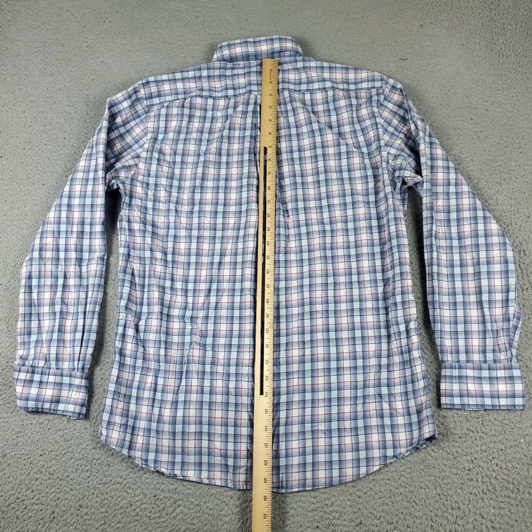 Faconnable Façonnable Blue Plaid Shirt Men’s Medium Long Sleeve Button-Up Casual Modern Preppy Size US M / EU 48-50 / 2 - 7 Thumbnail