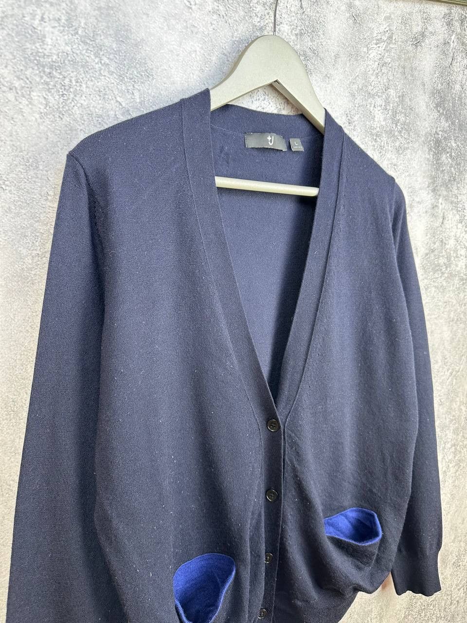 Jil Sander × Uniqlo Jil Sander x Uniqlo J+ Cardigan Navy Sweater Button LS Size US L / EU 52-54 / 3 - 3 Thumbnail