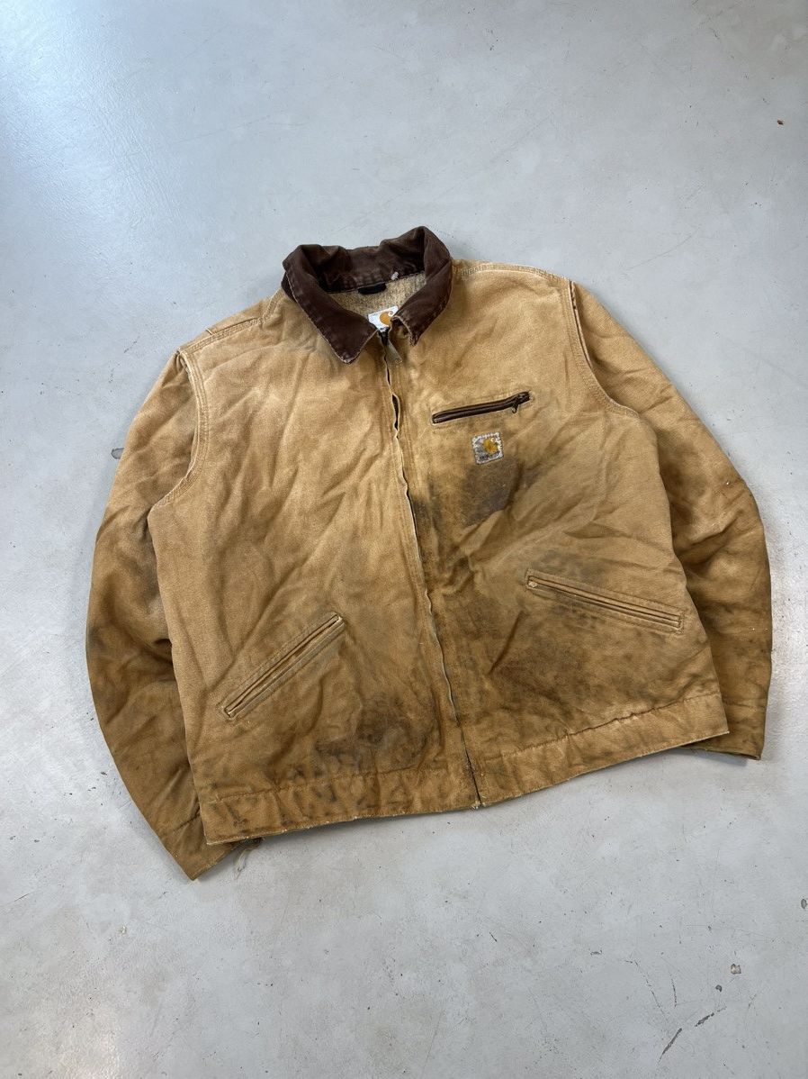 Carhartt Tan Vintage Carhartt Detroit jacket Size L / US 10 / IT 46 - 1 Thumbnail