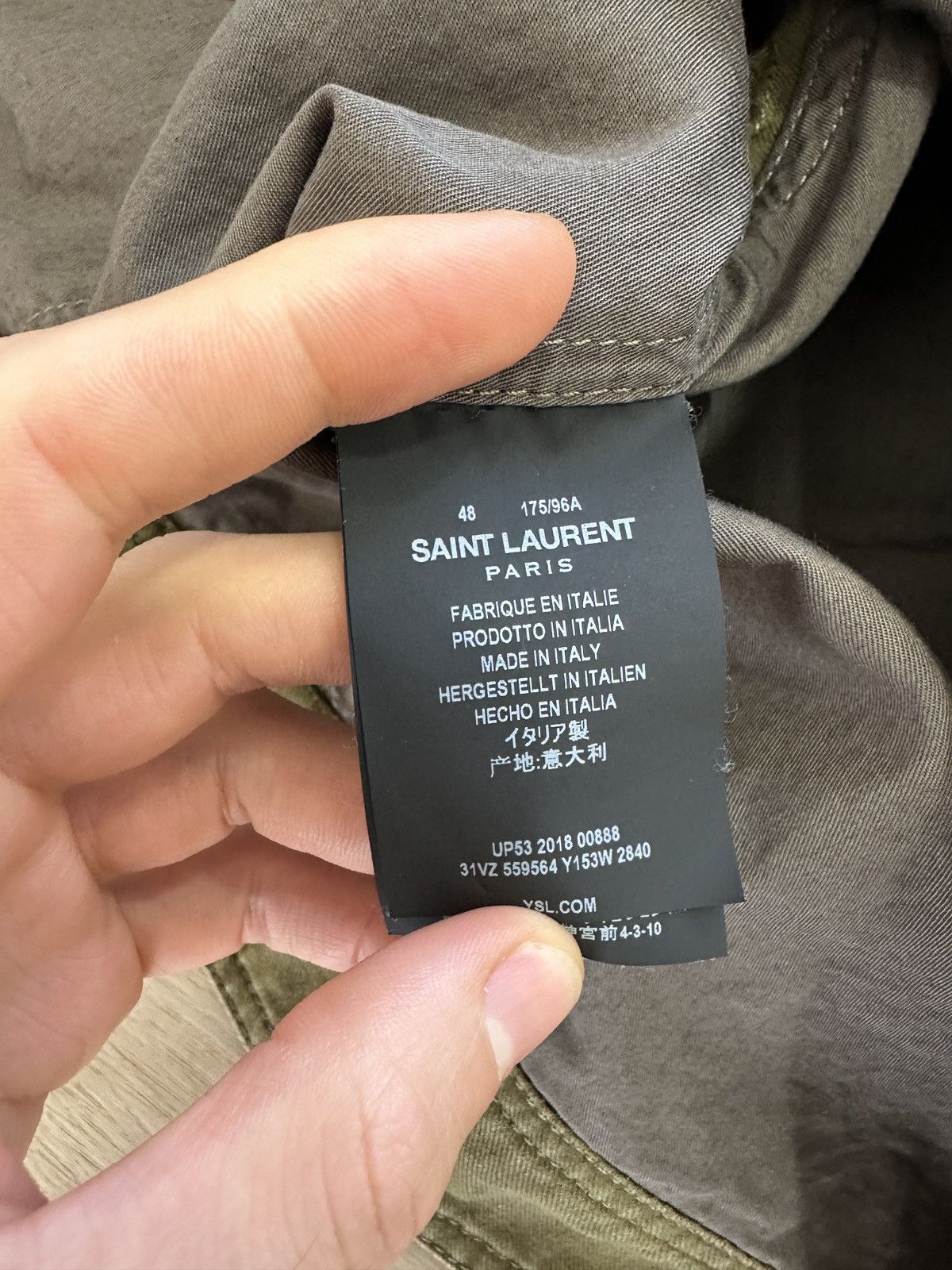 Saint Laurent Paris Saint laurent military vest Size US S / EU 44-46 / 1 - 5 Thumbnail
