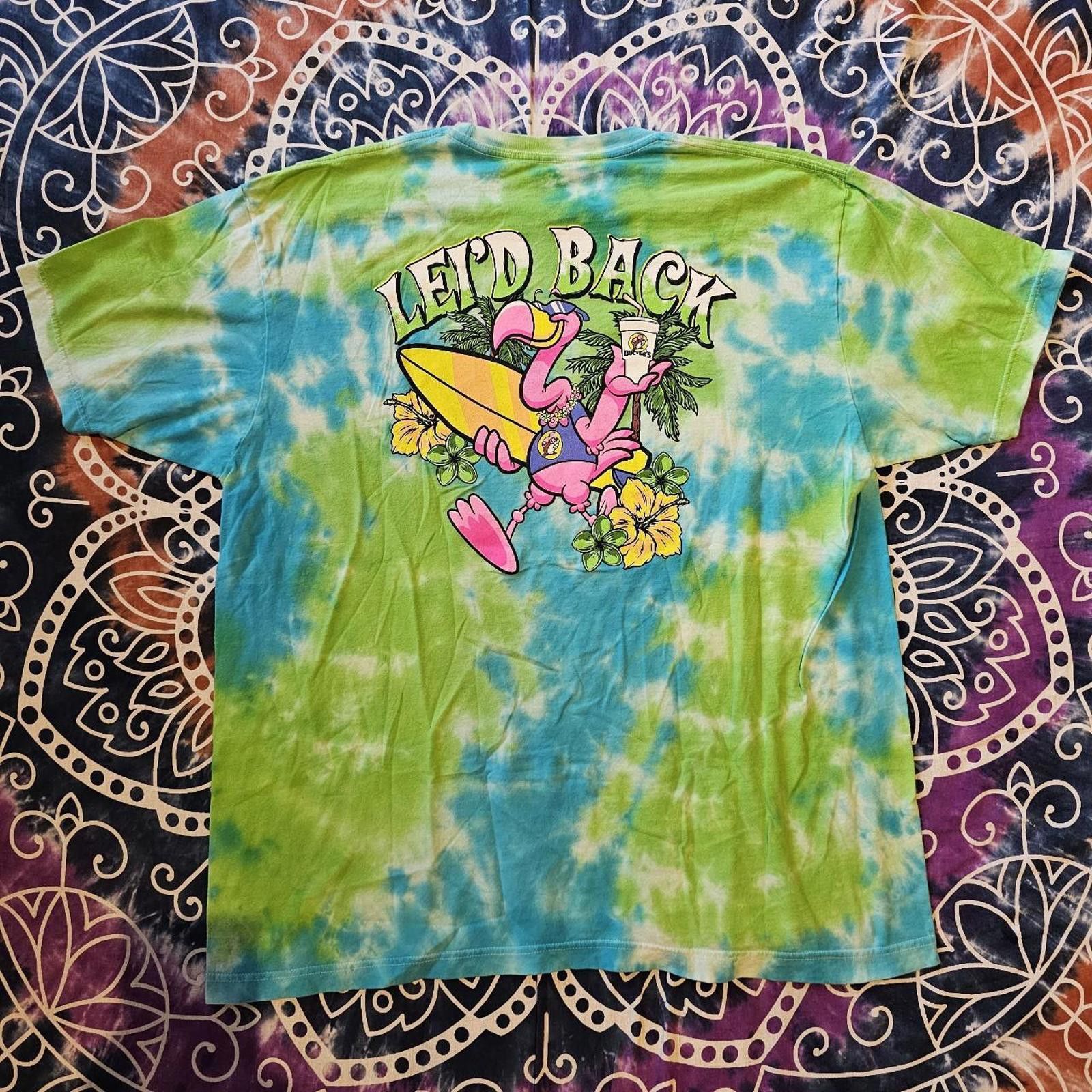 Designer Men's Blue and Green Tshirt Size US XL / EU 56 / 4 - 7 Thumbnail