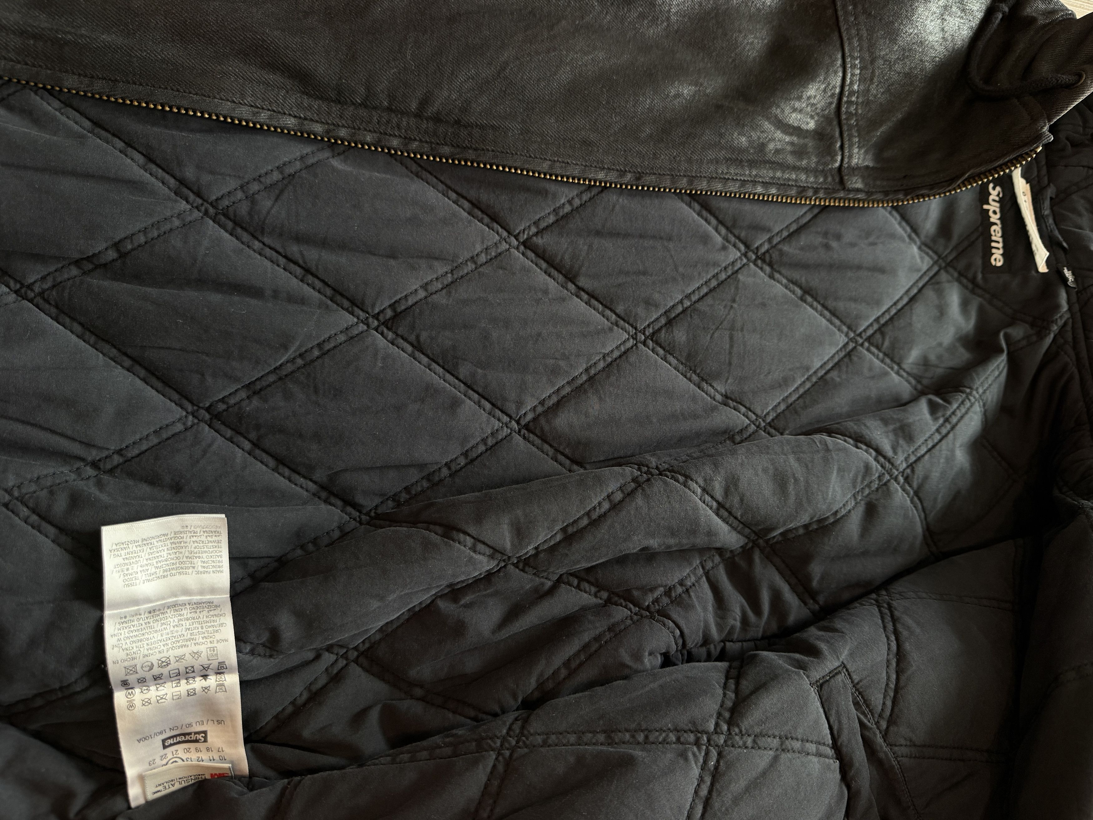Maison Margiela × Supreme MM6 Supreme Foil Hooded Work Jacket Black Size US L / EU 52-54 / 3 - 11 Thumbnail