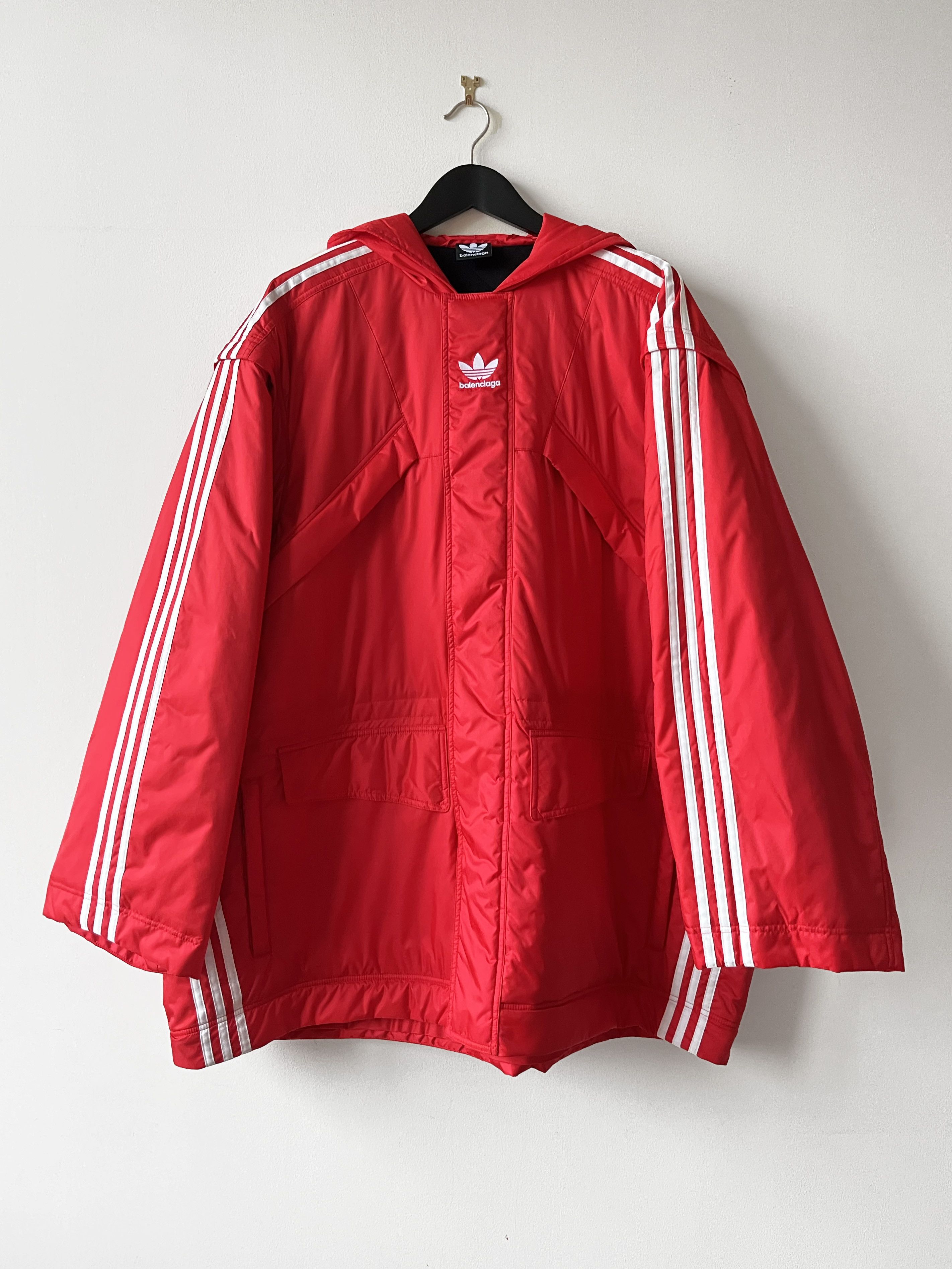 Adidas × Balenciaga Balenciaga Adidas red detachable parka Size US L / EU 52-54 / 3 - 4 Thumbnail