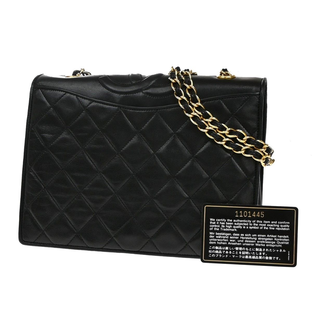 Chanel Chanel Vintage CC Full Flap Bag Quilted Lambskin Size ONE SIZE - 1 Thumbnail