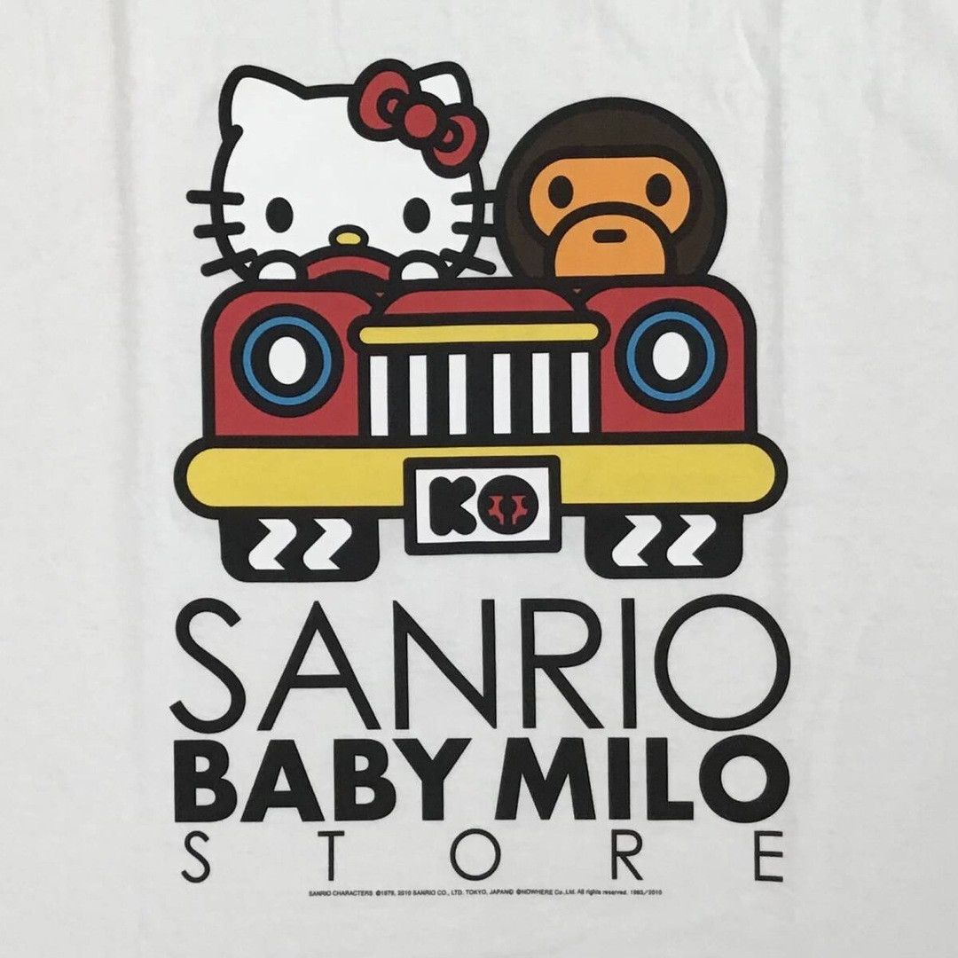 Bape 2010 BAPE × SANRIO Kitty MILO T-shirt a bathing ape NIGO Size US L / EU 52-54 / 3 - 2 Thumbnail