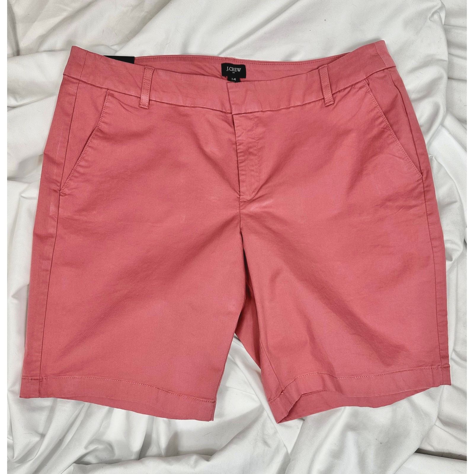 J.Crew Re-Imagined by J Crew Classic Twill Chino Shorts Salmon 14 Size 36" / US 14 / IT 50 - 4 Thumbnail