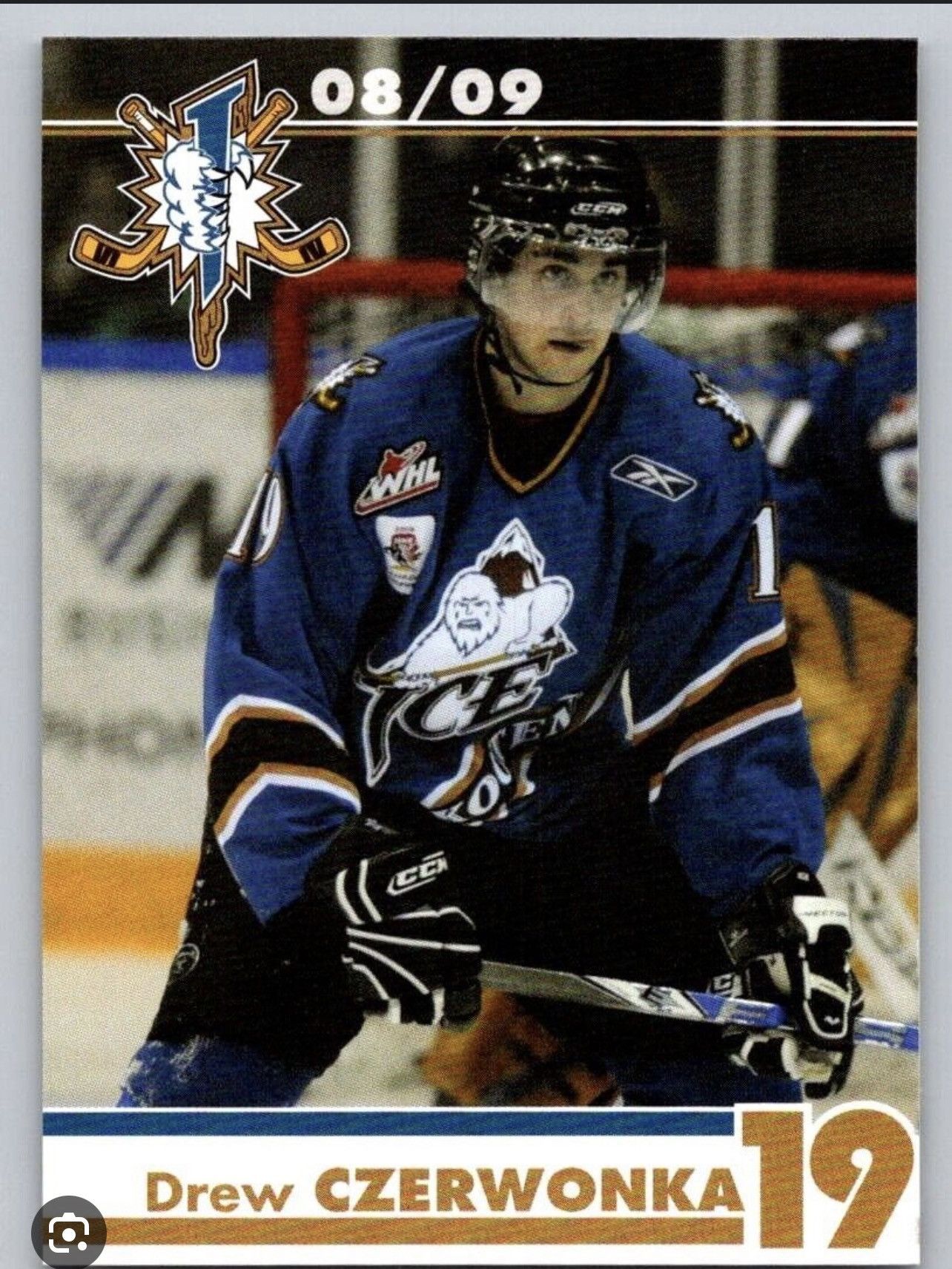 Vintage Reebok Kootenay Ice Hockey Jersey GAME WORN Size US XL / EU 56 / 4 - 3 Thumbnail