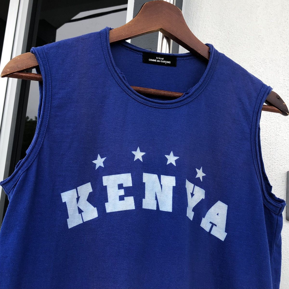 Comme des Garcons Rare Tricot CDG “KENYA” Comme des Garçons Blue Vest Size US XS / EU 42 / 0 - 2 Thumbnail