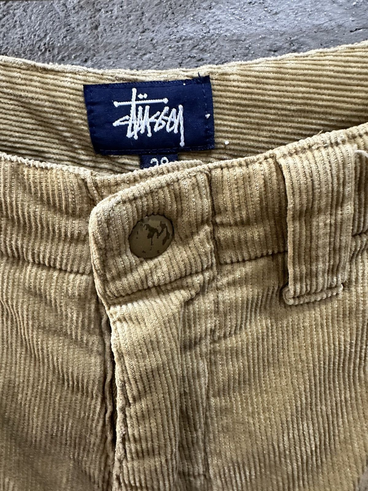 Stussy 1990-Stüssy 3D Cargos Made in China Corduroys Cargo Pant Size US 29 - 15 Thumbnail