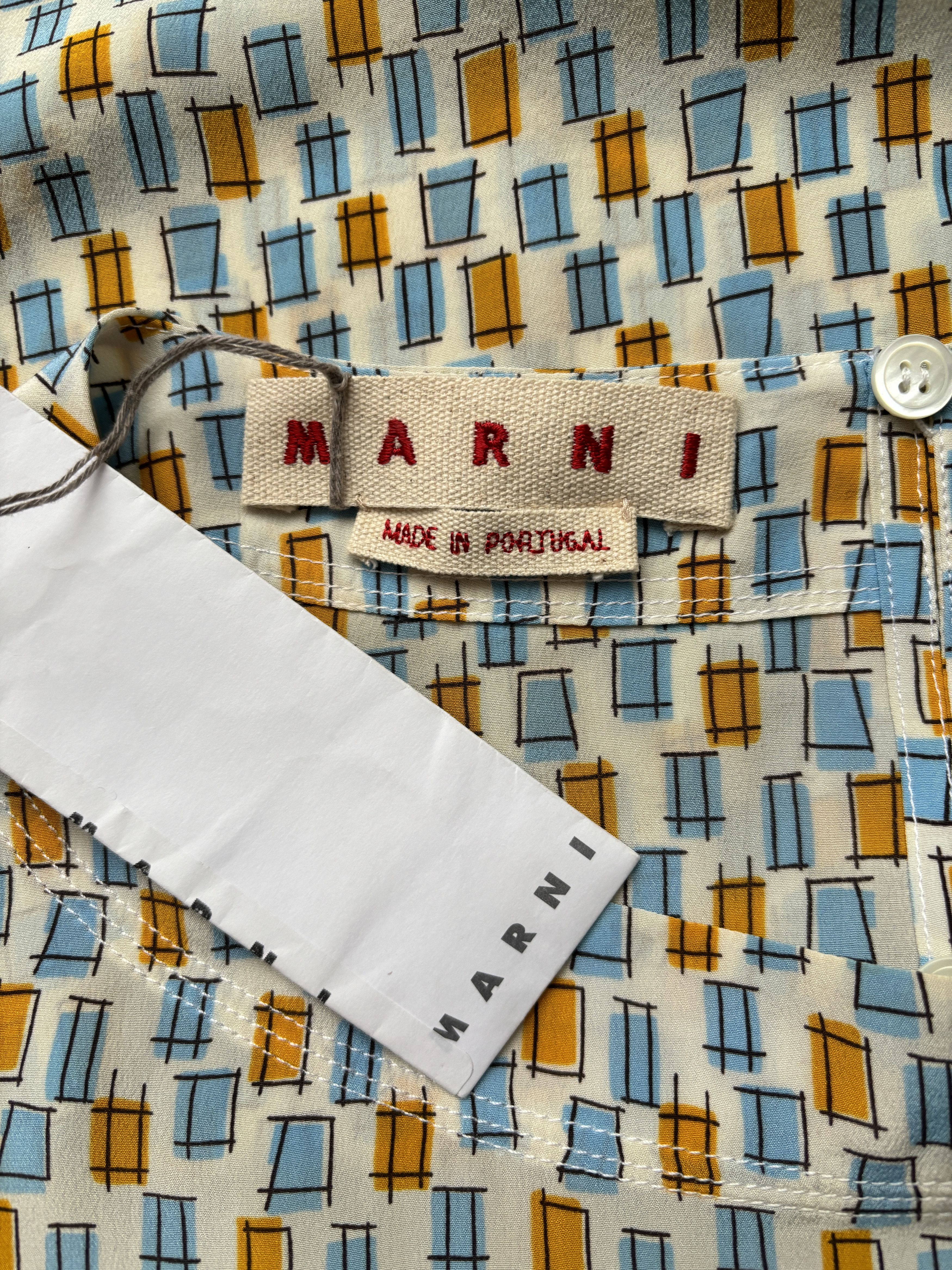 Marni ⚡️QUICK SALE⚡️Marni Short Sleeve Silk Blouse Top Size L / US 10 / IT 46 - 5 Thumbnail