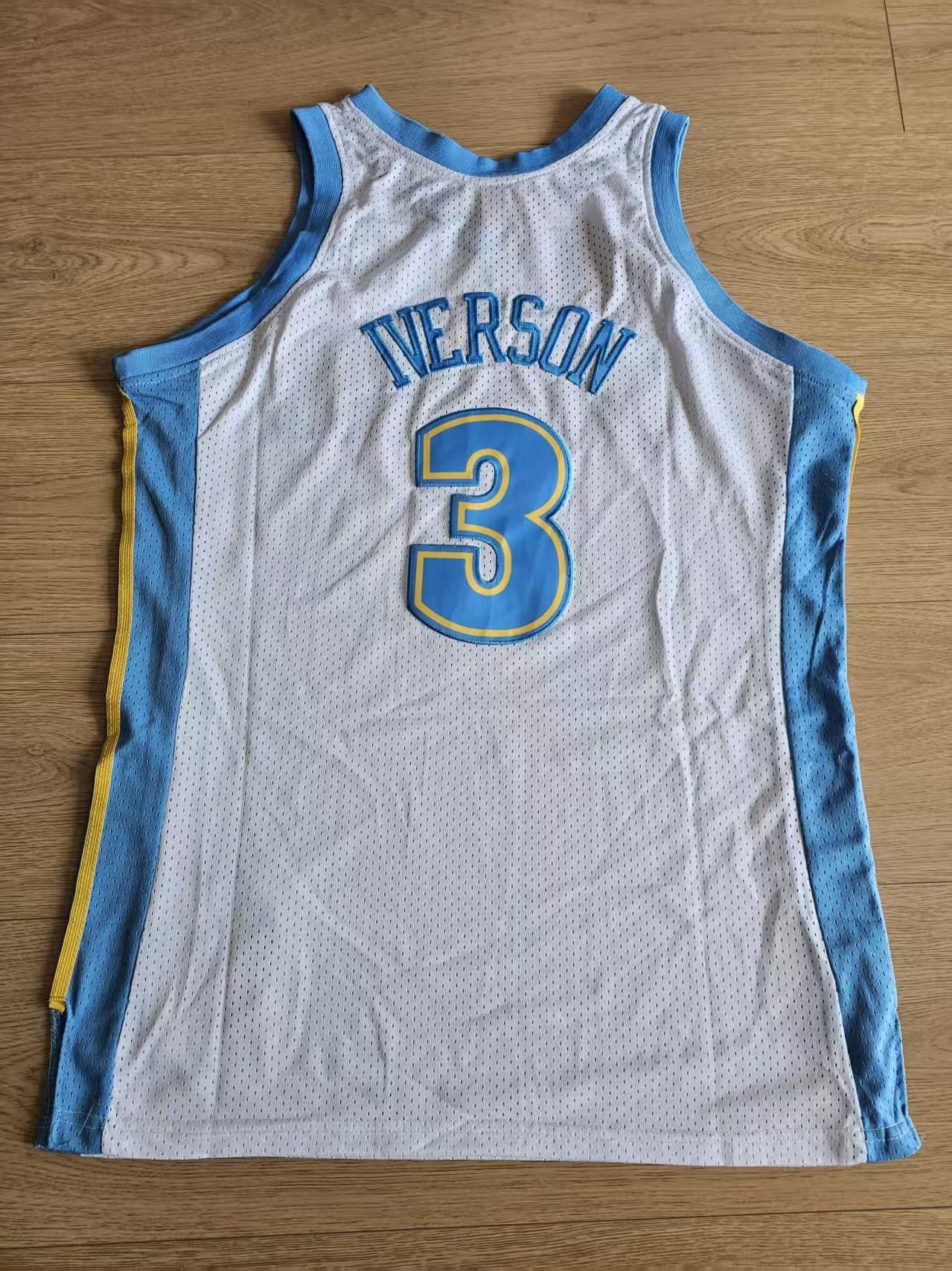 NBA Denver Nuggets #3 Allen Iverson Jersey White Size US XL / EU 56 / 4 - 2 Thumbnail