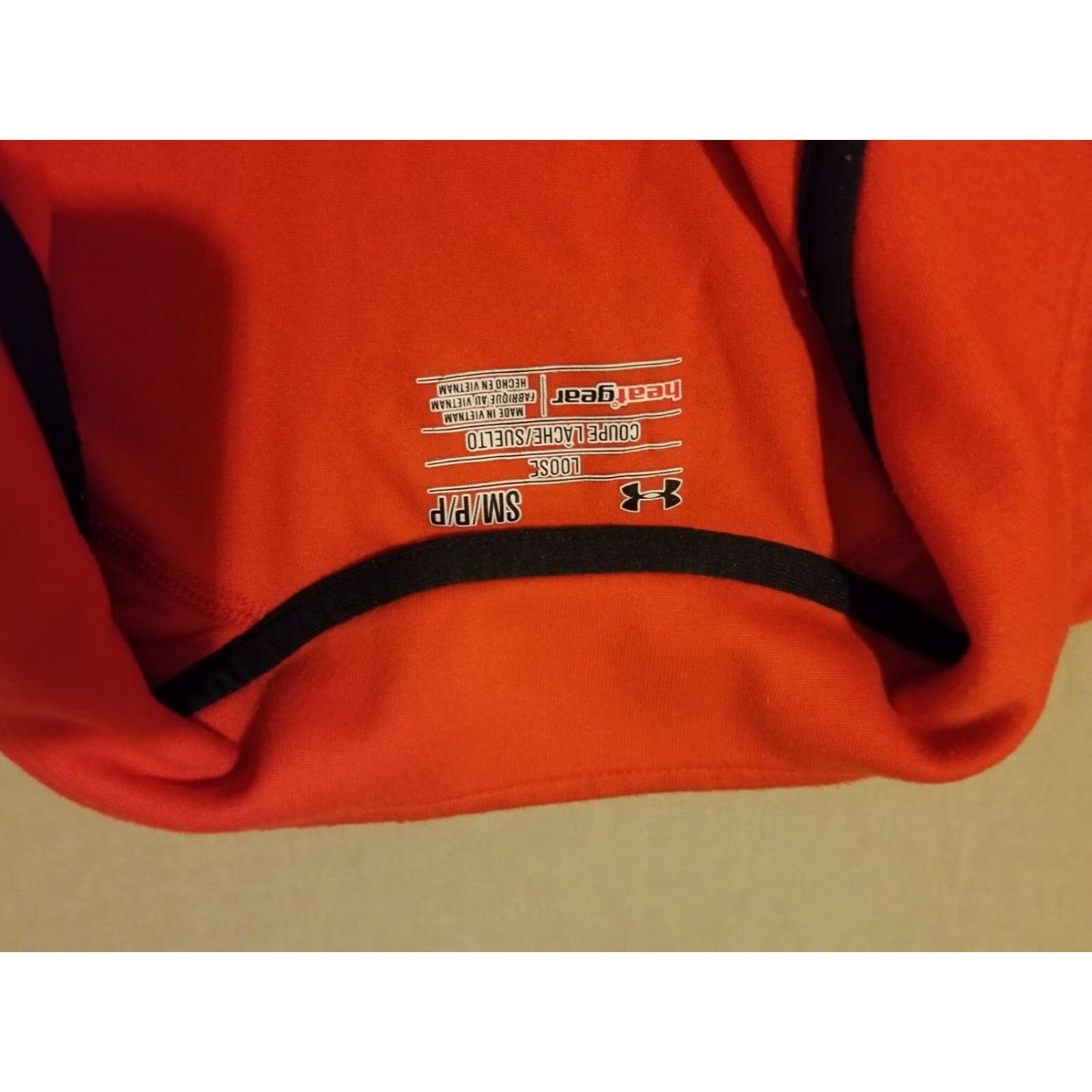 Under Armour Under Armour Mens Shirt S Small Orange Half Zip Athletic Gym Workout T-Shirt Reg Zip Size US S / EU 44-46 / 1 - 4 Thumbnail
