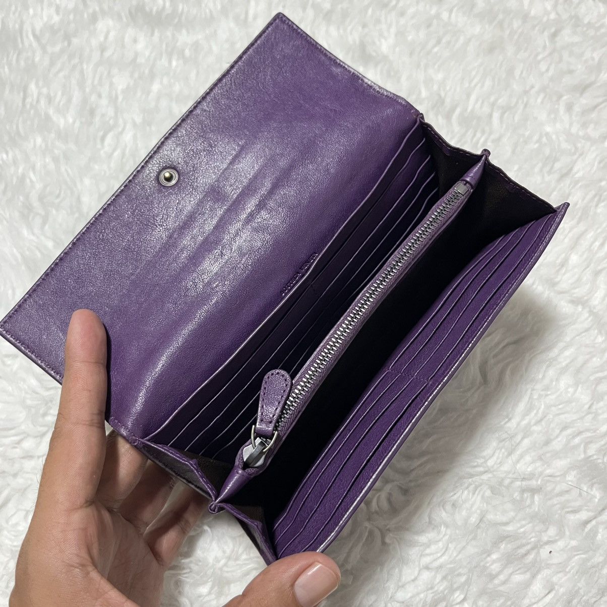 BOTTEGA VENETA PURPLE INTRECCIATO