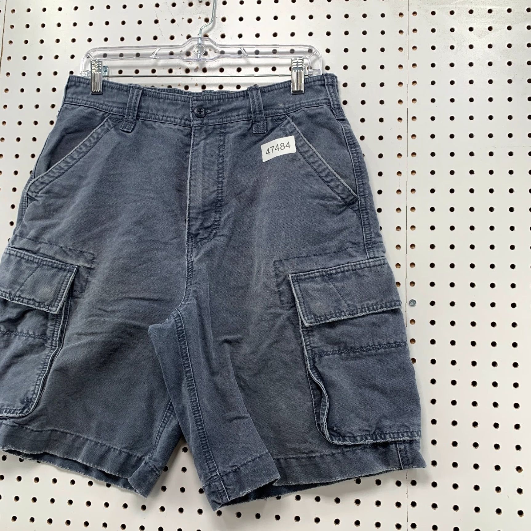 American Eagle Outfitters VINTAGE American Eagle Cargo Shorts Men 30 Blue Outfitters 31x9.5 Cargo Pocket Pockets Casual Summer 90s Mens Size US 30 / EU 46 - 5 Thumbnail