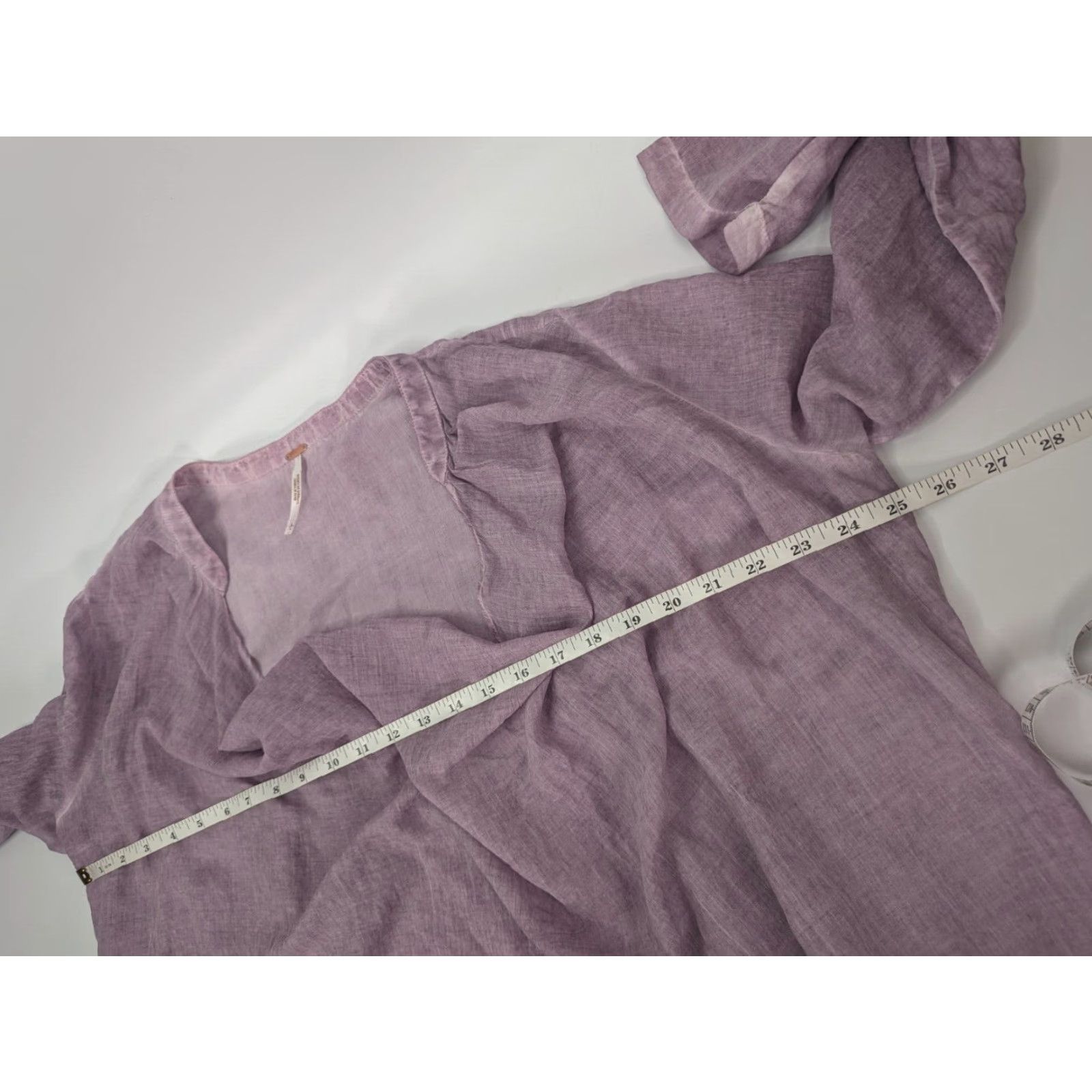 Free People VINTAGE Free People Pullover Shirt Women L Purple Drippy Washed? Size L / US 10 / IT 46 - 5 Thumbnail