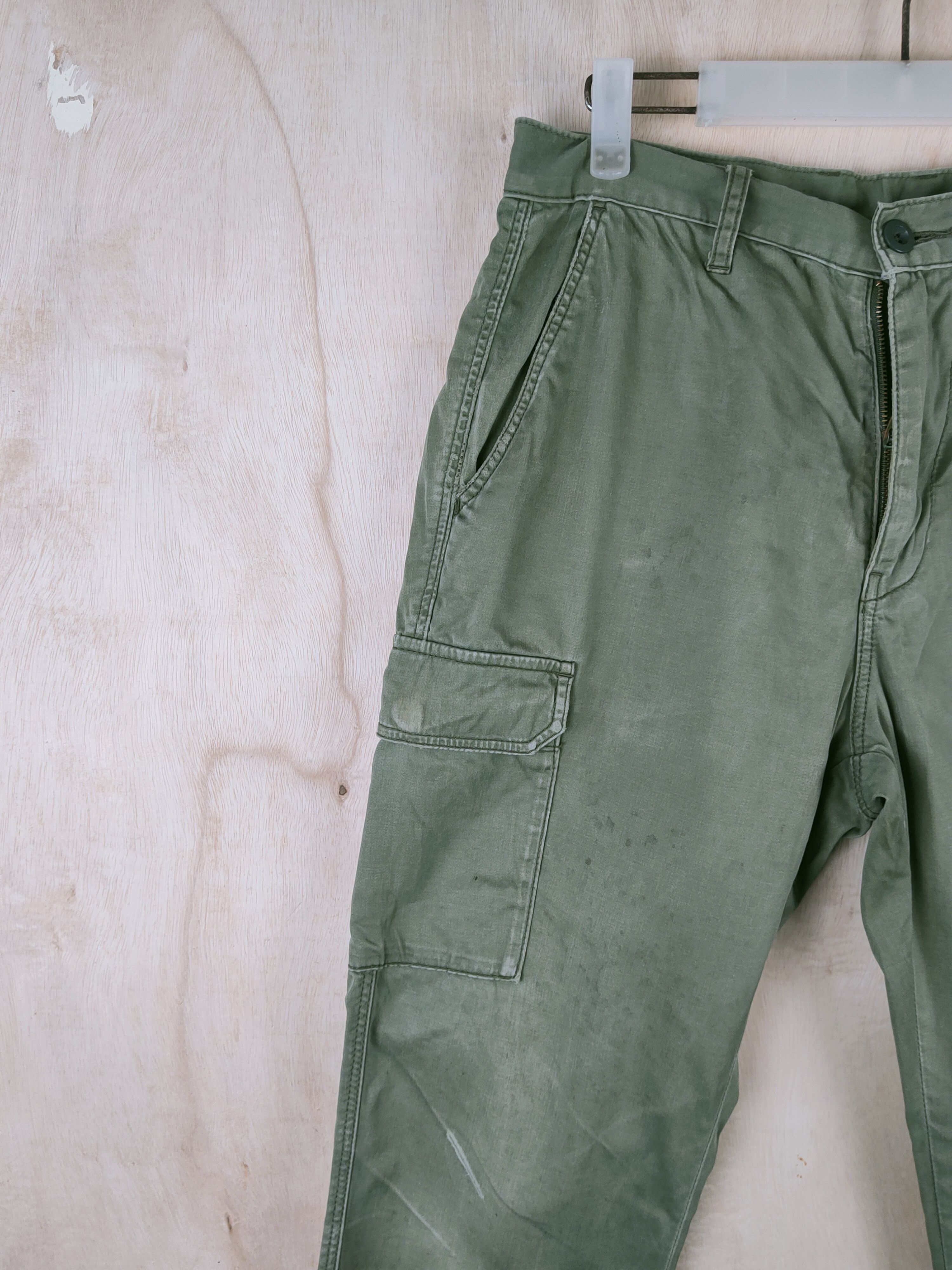Japanese Brand Japanese Brand Green Multipocket Tactical Cargo Pants #S2485 Size US 29 - 3 Thumbnail