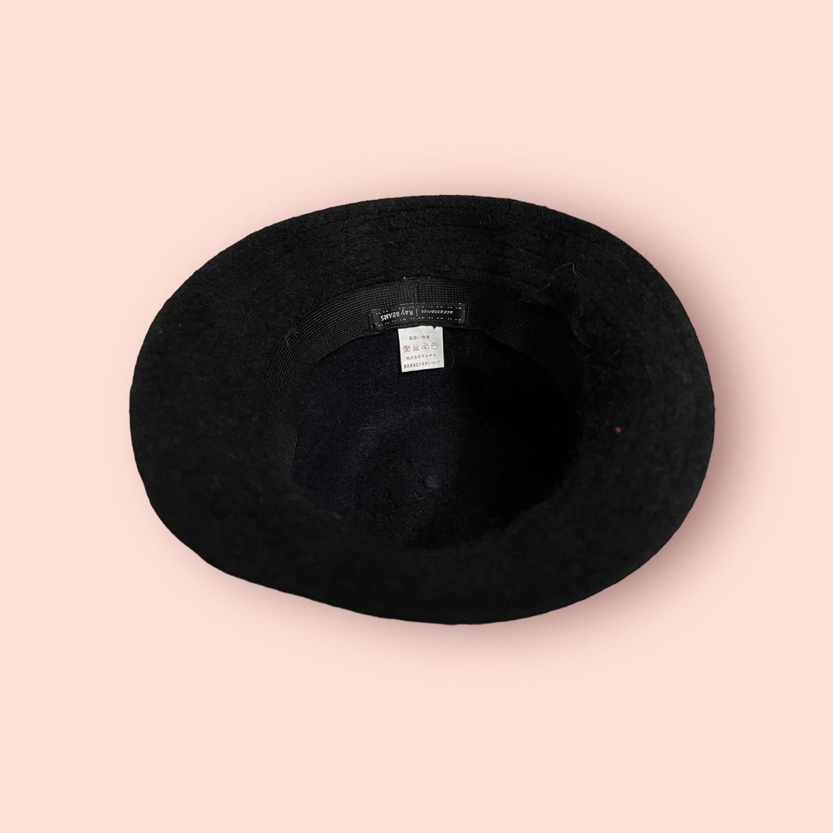 Beams Plus × Japanese Brand VINTAGE RAY BEAMS MOHAIR BLACK WOOL BLEND BUCKET HAT Size ONE SIZE - 17 Thumbnail