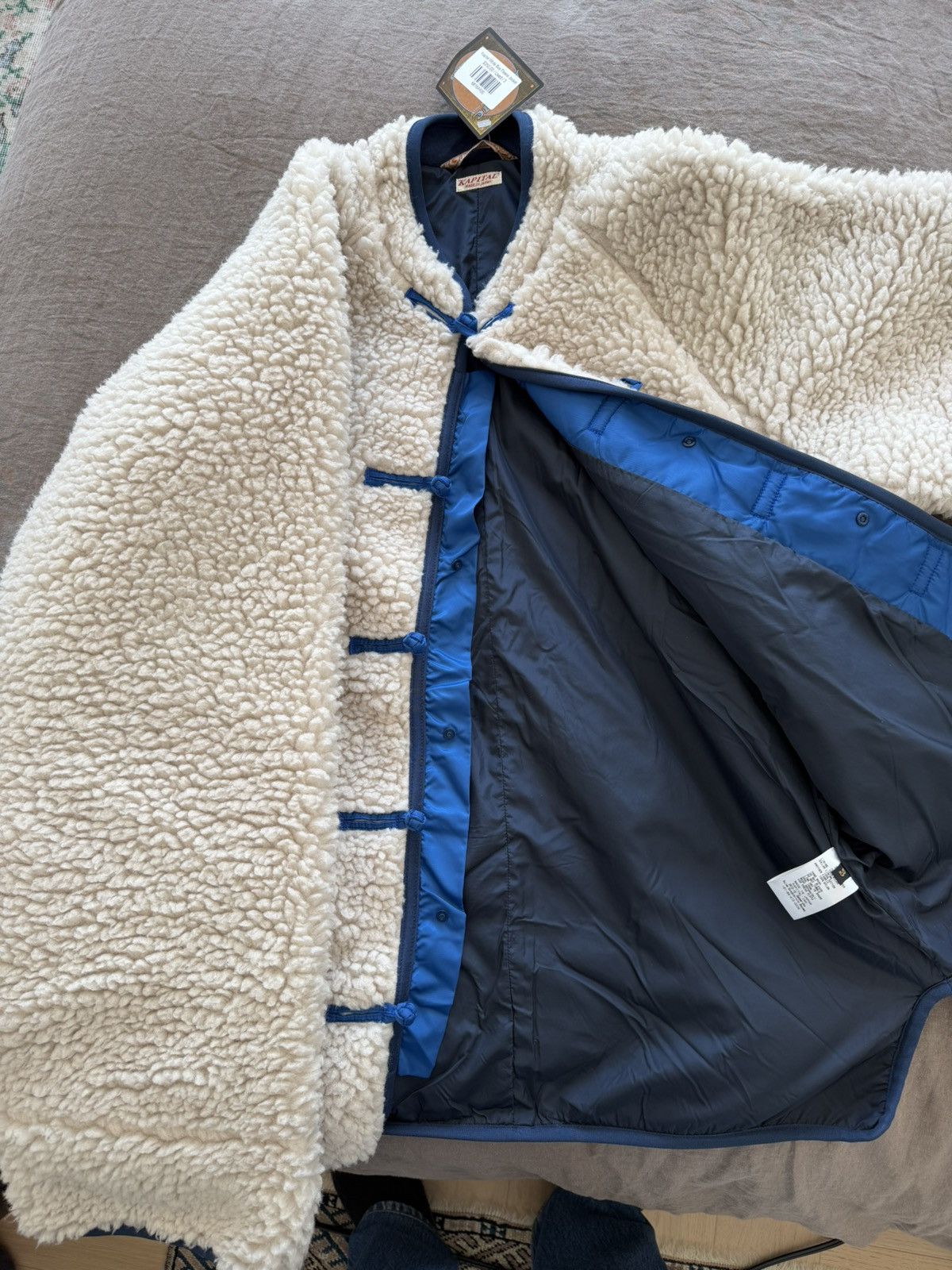 Kapital Kapital White Boa Fleece Jacket Size US L / EU 52-54 / 3 - 2 Thumbnail