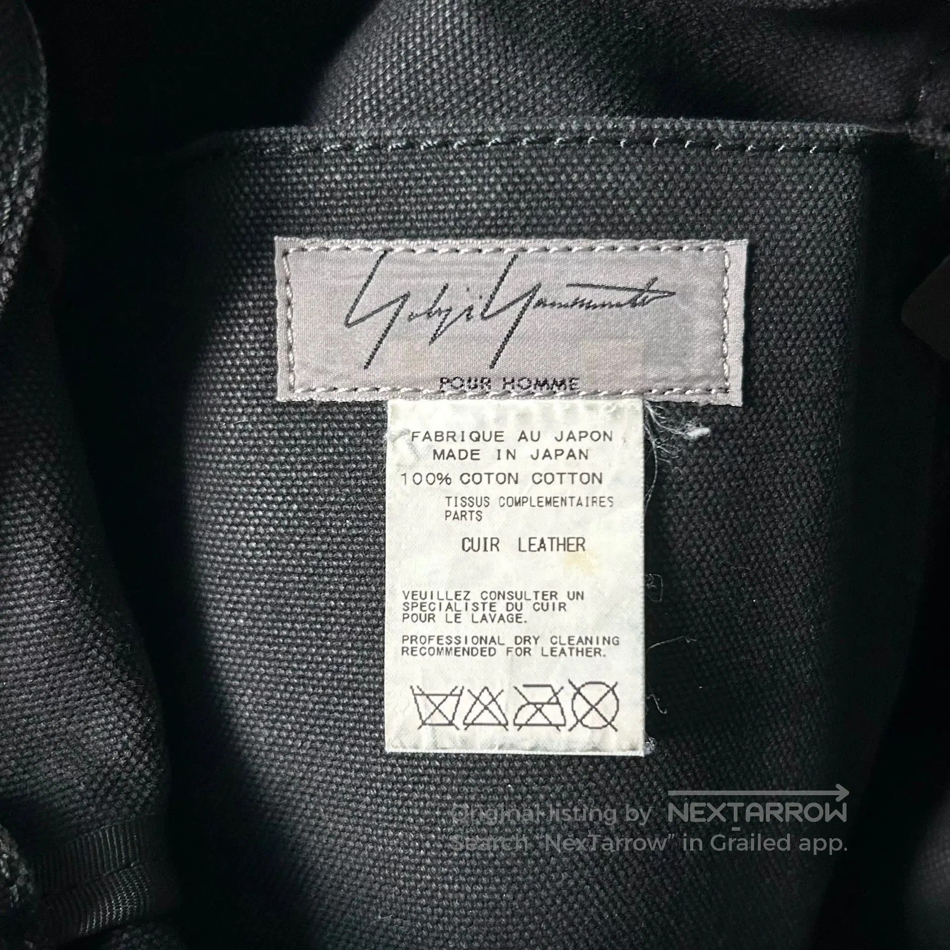 Yohji Yamamoto Yohji Yamamoto Leather Tote Bag. Size ONE SIZE - 5 Thumbnail