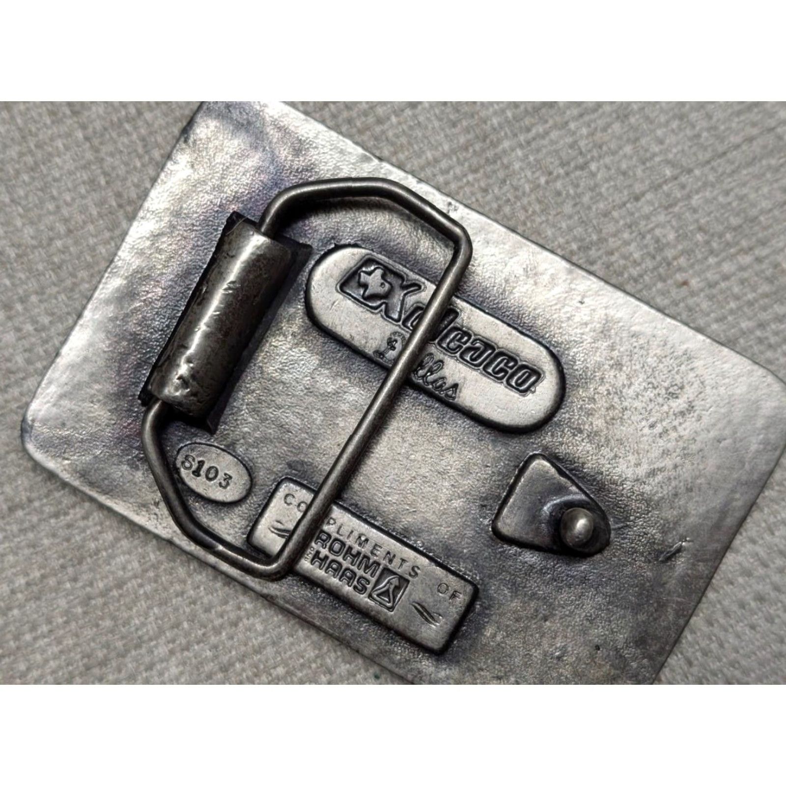 Vintage VINTAGE FARMING belt buckle CROPS western FARMER cowboy BRASS rohm haas 1970s Size ONE SIZE - 3 Thumbnail