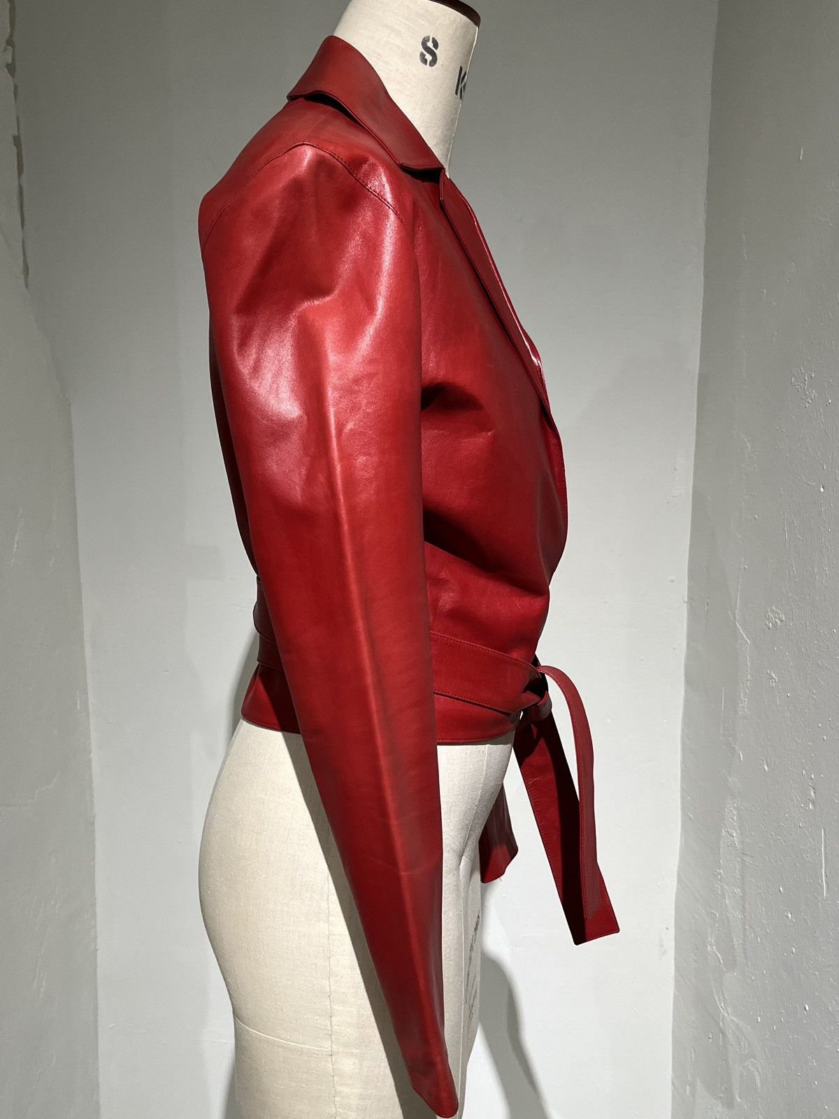Gucci 2001 Tom Ford Wrap Leather Shirt Size S / US 4 / IT 40 - 4 Thumbnail