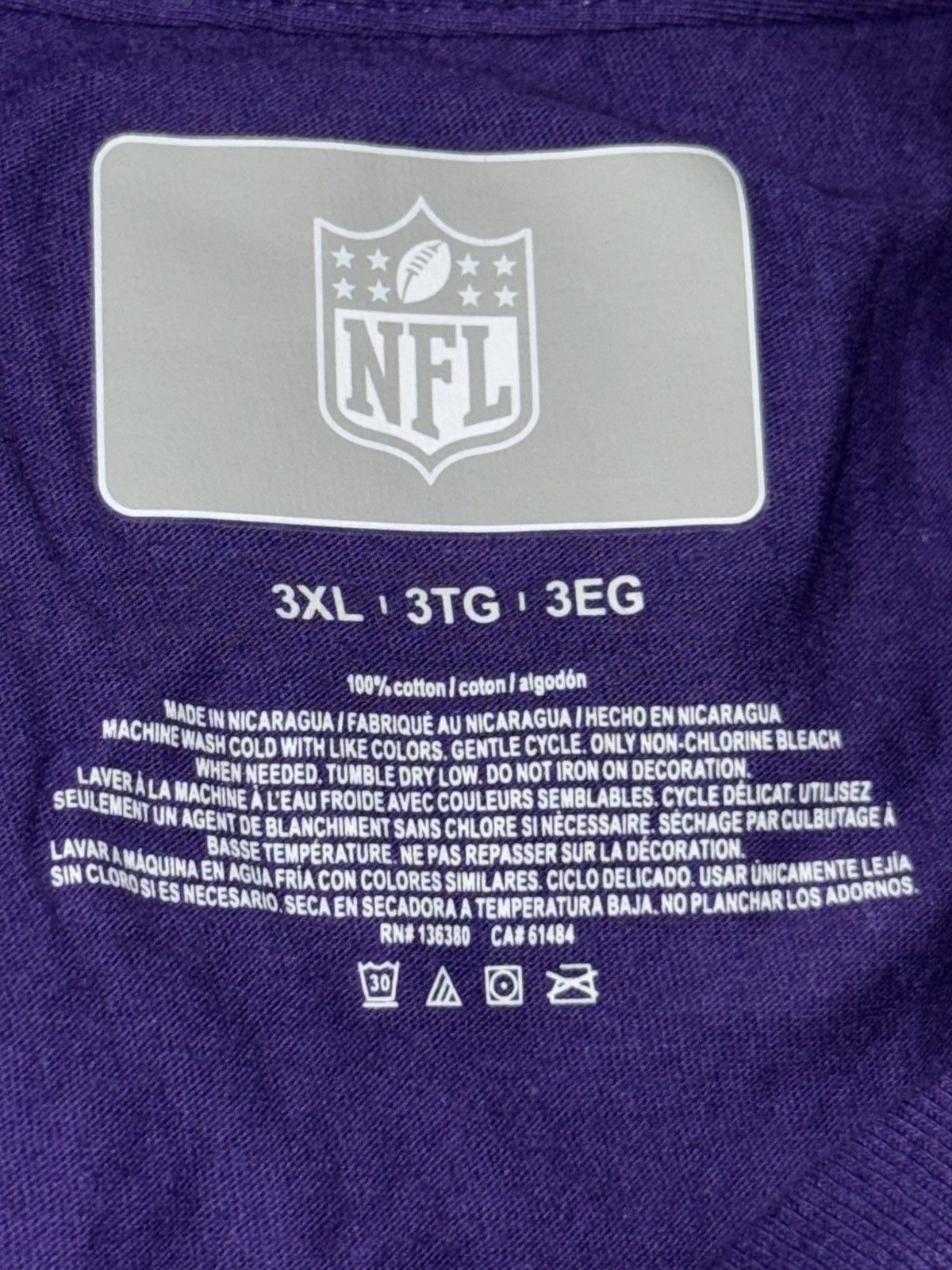 NFL NFL Team Apparel Baltimore Ravens Football Graphic Shirt 3XL Size US XXL / EU 58 / 5 - 24 Thumbnail