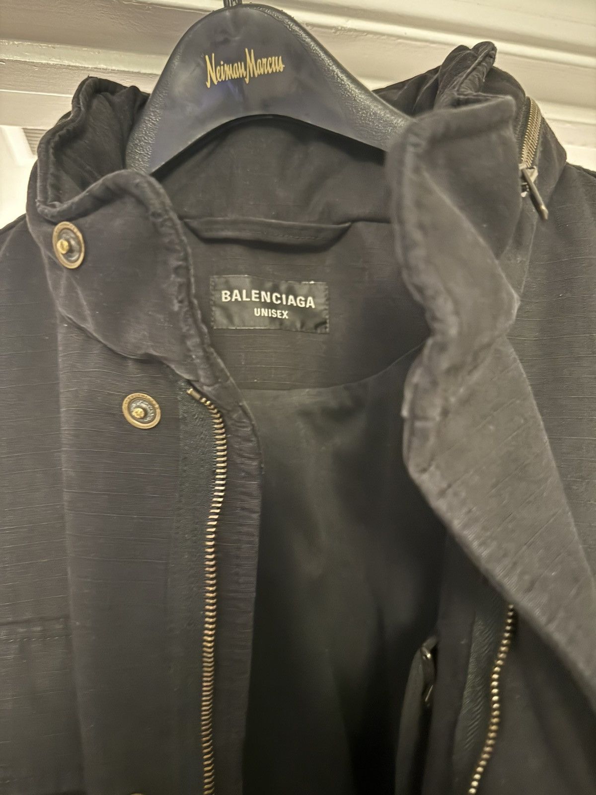 Balenciaga Balenciaga SS24 Runway Ripstop Military Parka – Size 3 Size US L / EU 52-54 / 3 - 2 Thumbnail