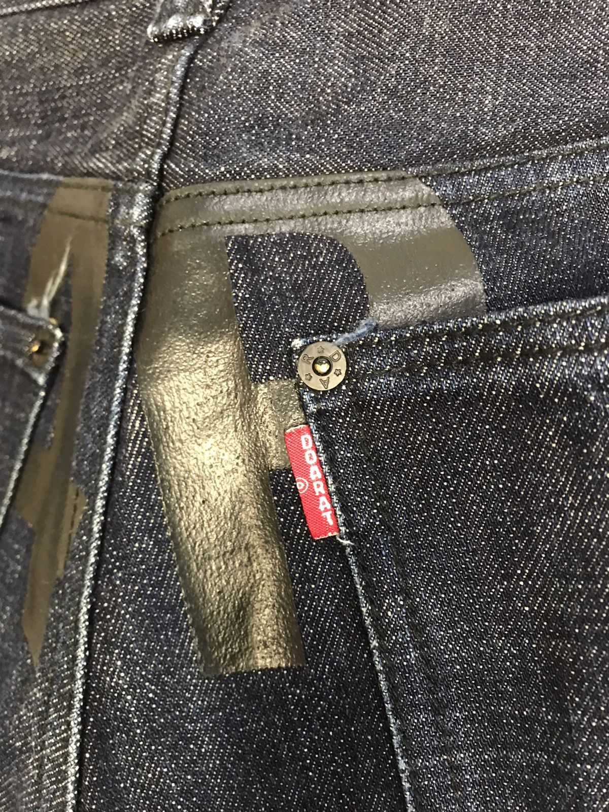Japanese Brand Hype Doarat Babylon Dark Indigo Denim Jean Pants Printed Size US 32 / EU 48 - 6 Thumbnail