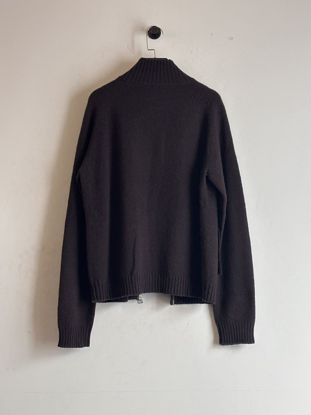 Dries Van Noten Dries Van Noten | 00s Minimalist Zip Wool Cardigan Size US L / EU 52-54 / 3 - 5 Thumbnail