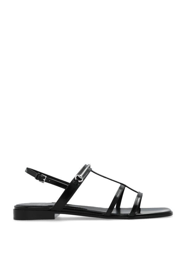 Gucci o1s1wg110125 Flat Sandals in Black Size US 7.5 / IT 37.5 - 1 Thumbnail