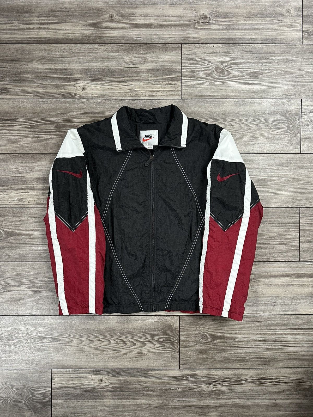 Nike Vintage 90’s Nike Full Zip Windbreaker Size US L / EU 52-54 / 3 - 1 Thumbnail