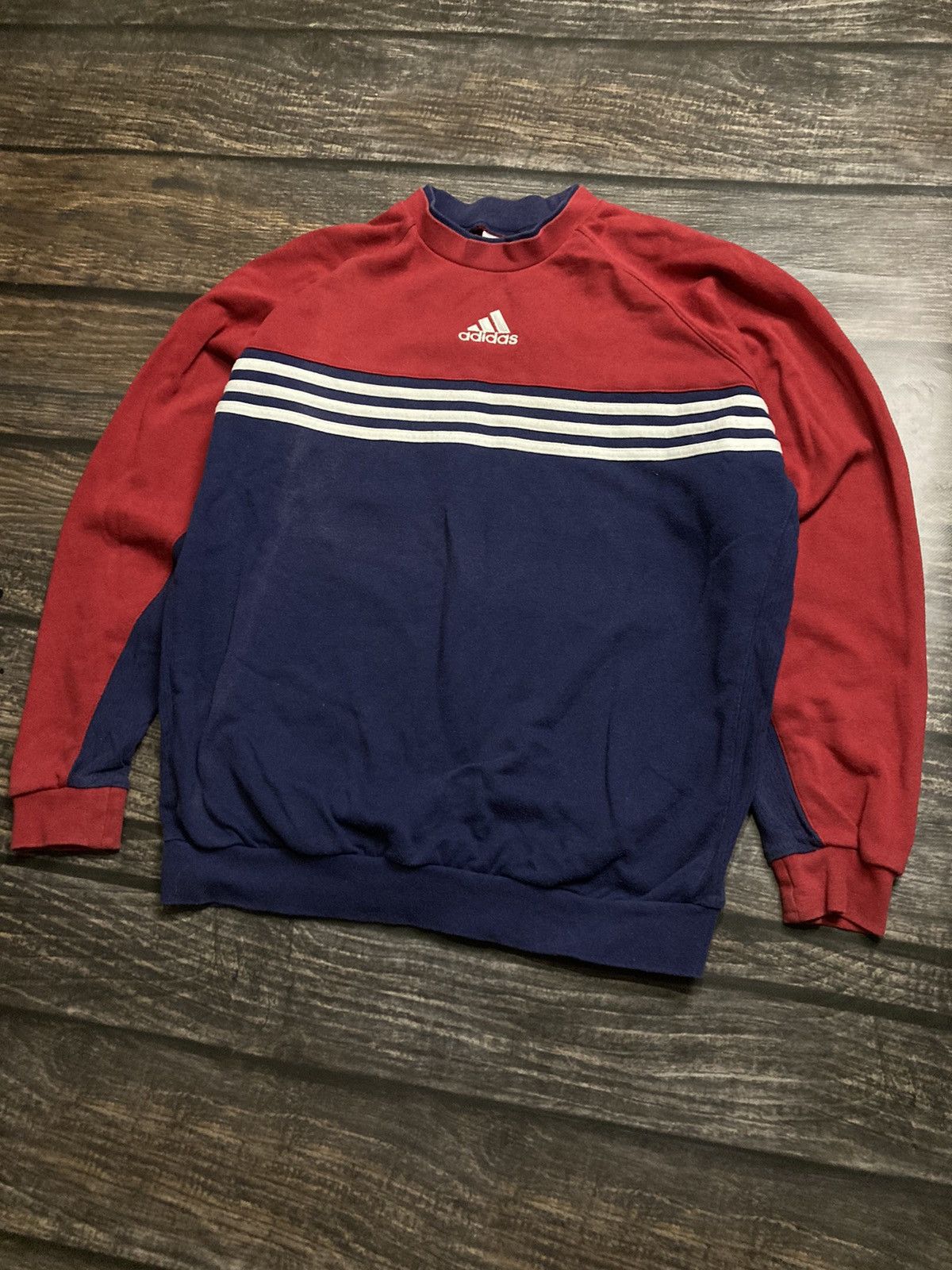 Adidas × Vintage Adidas center logo sweatshirt Size US L / EU 52-54 / 3 - 2 Thumbnail