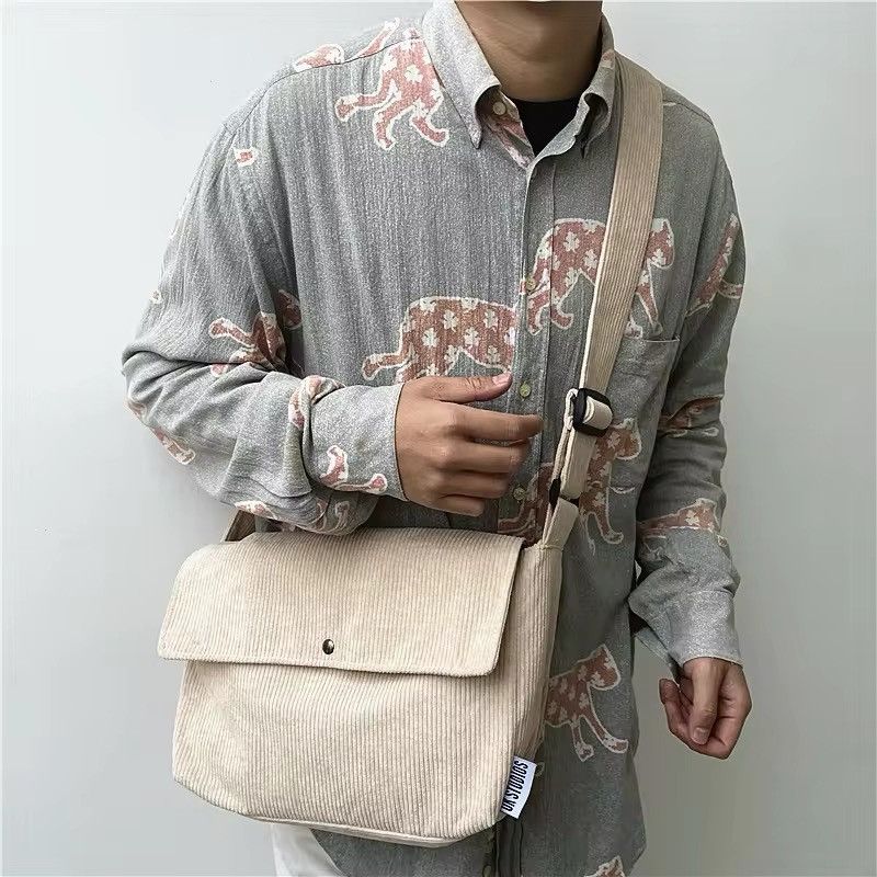 Japanese Brand Preppy Style Canvas Shoulder Bag Size ONE SIZE - 1 Thumbnail