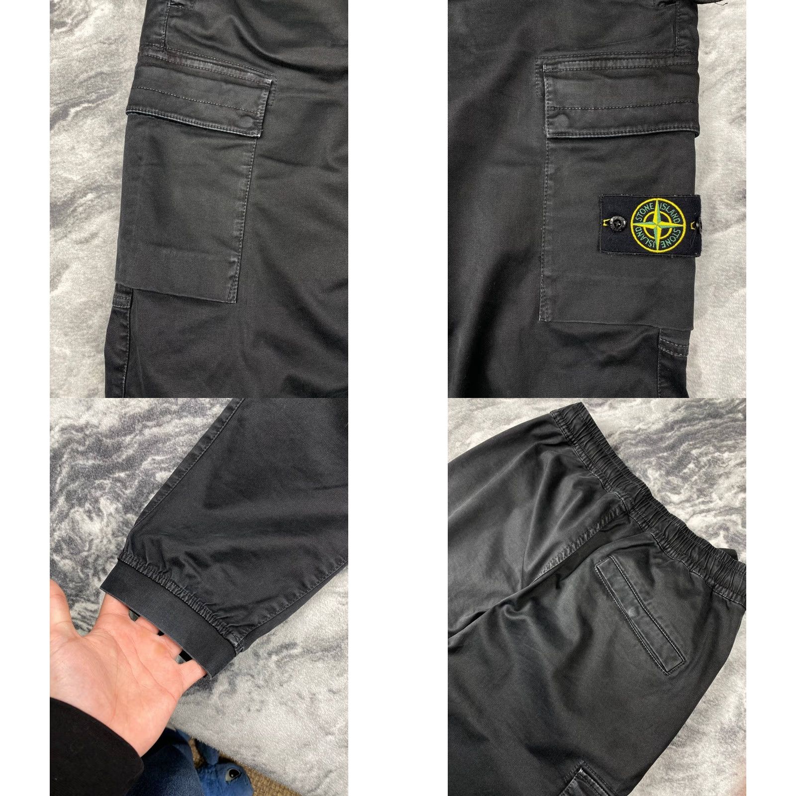 Stone Island Stone Island Cargo Pants Men 31 Black Regular Cargo Pocket Cotton Pants Mens Black 31Inseam 30in Vintage No Logo Accent Modern Casual Size US 31 - 9 Thumbnail