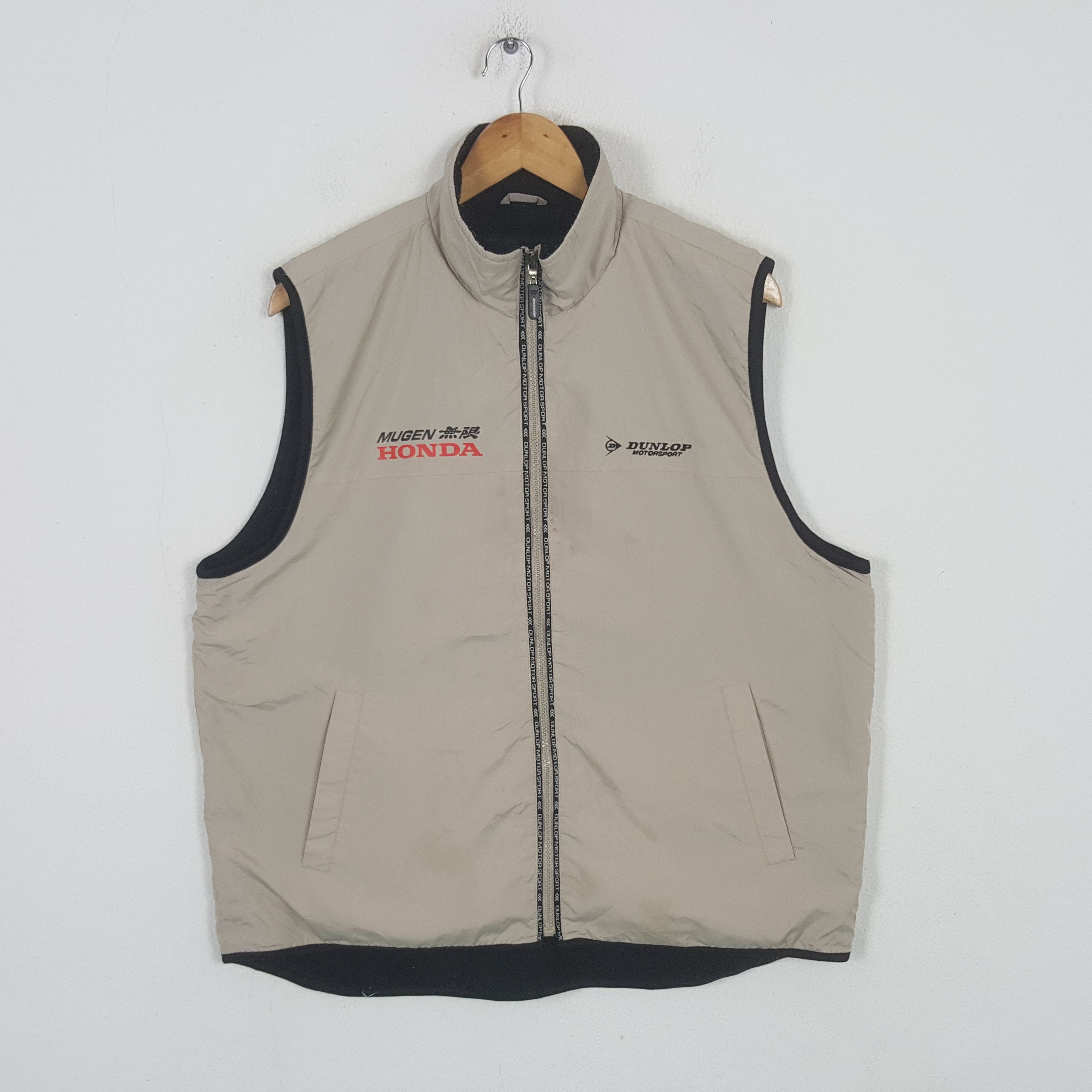 Dunlop Vintage Mugen Honda X Dunlop Racing Team Vest Jacket RR13 Size US L / EU 52-54 / 3 - 3 Thumbnail