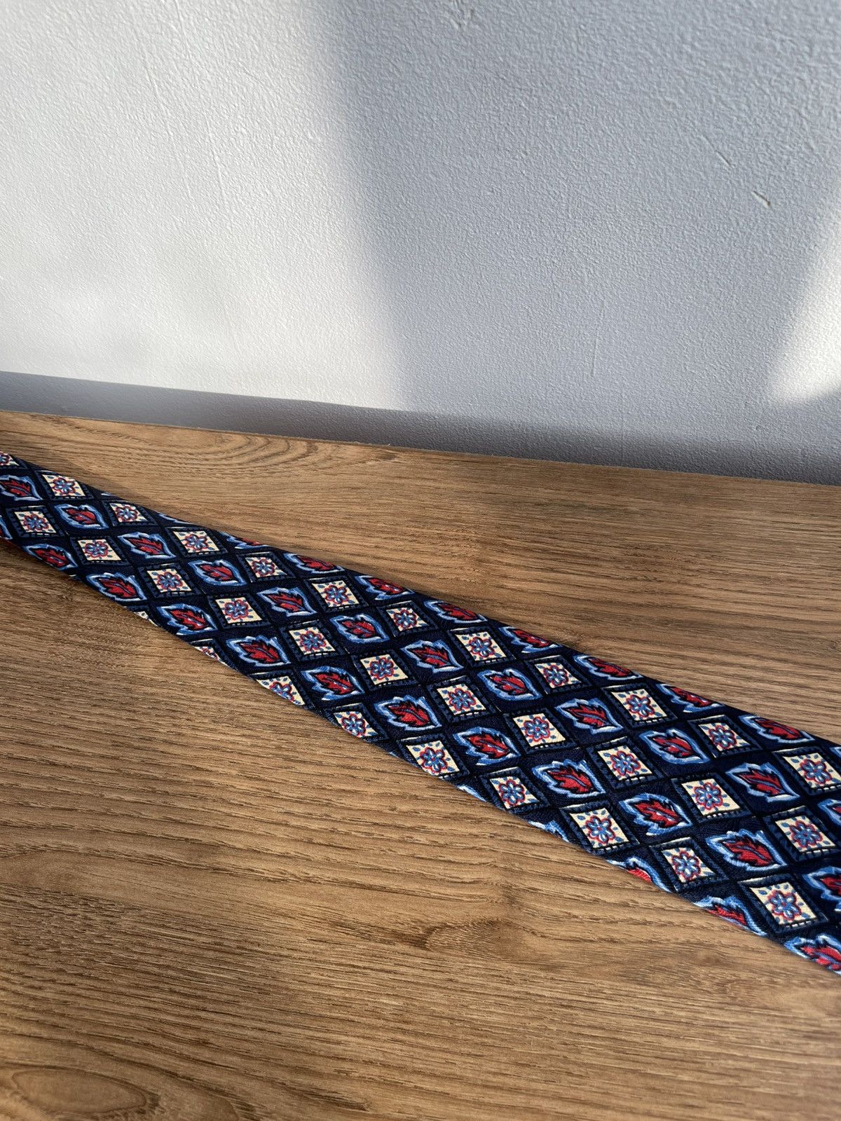 Yves Saint Laurent Yves Saint Laurent YSL Silk Tie Multicolor Geometric Print Size ONE SIZE - 9 Thumbnail