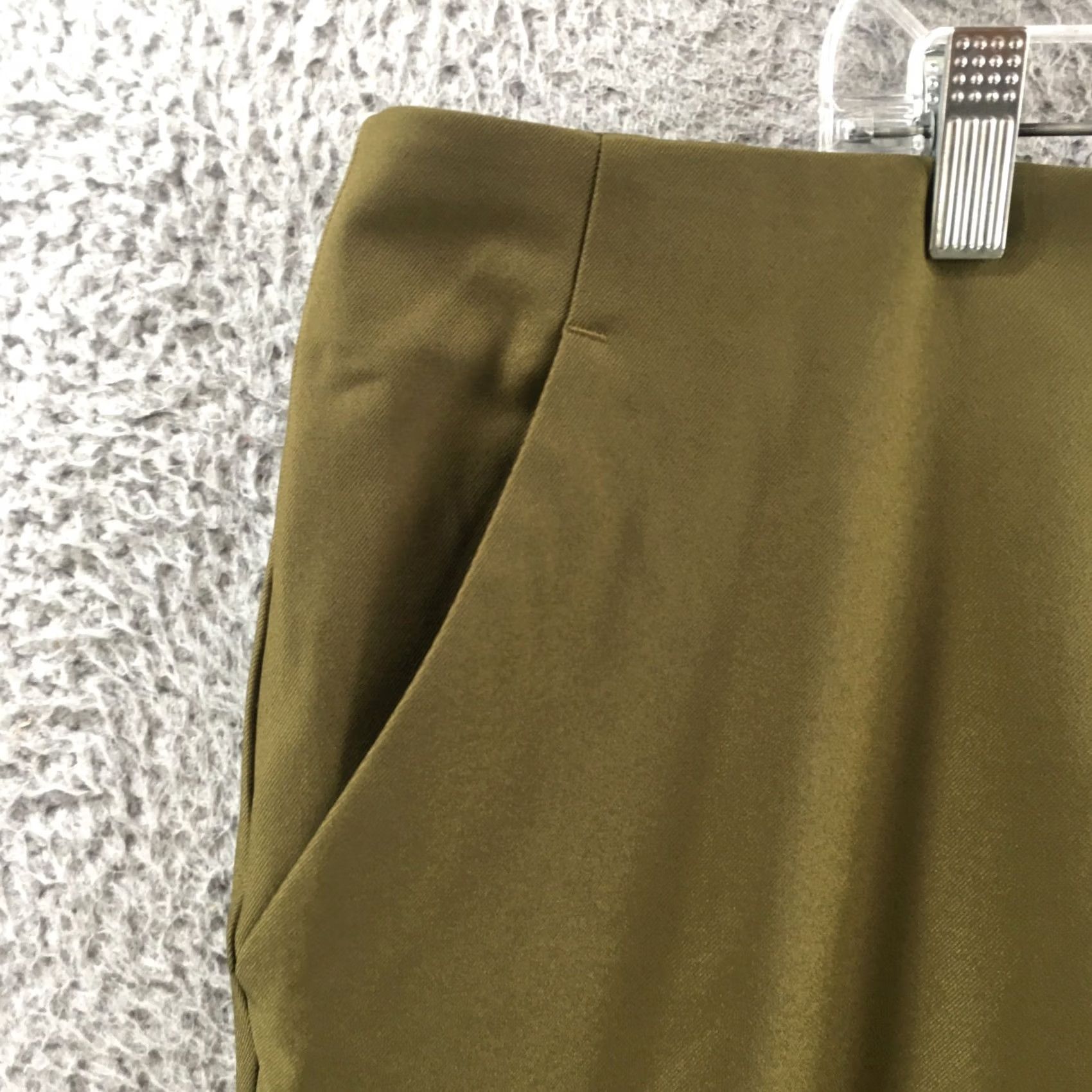 Worthington Worthington Jeans 22W Womens Ankle Pants Green Straight Zip Fly New Size 40" / US 18 - 3 Thumbnail