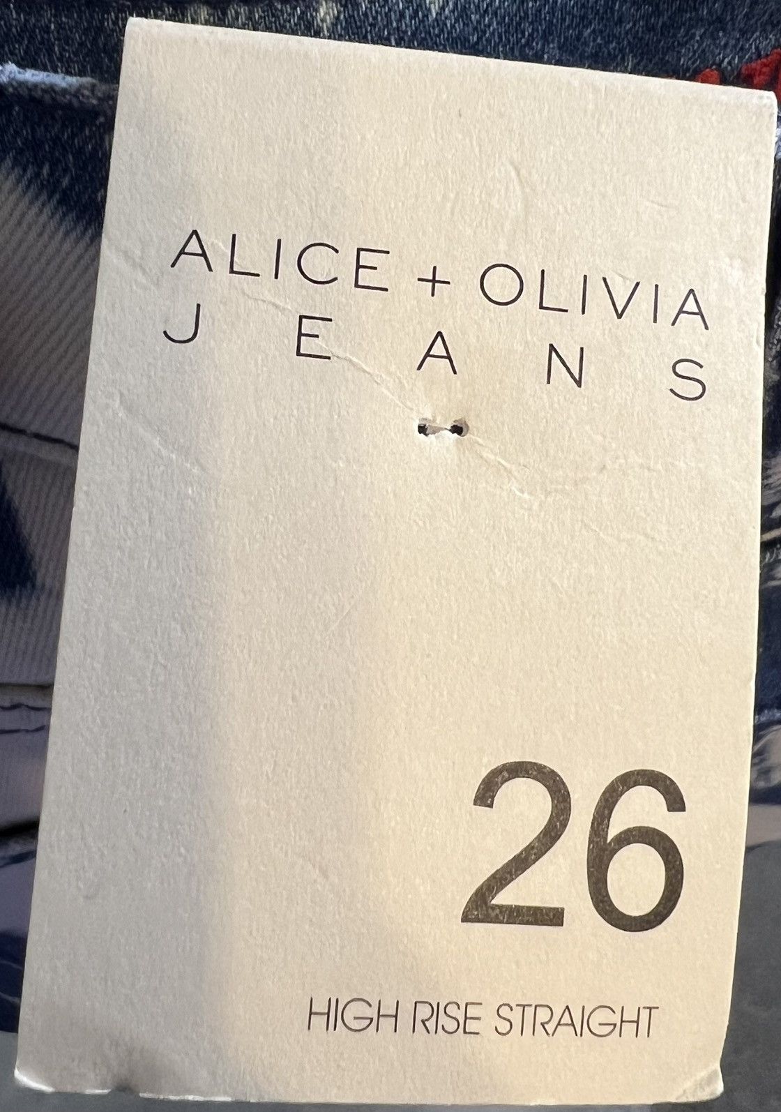 Alice + Olivia Alice & Olivia High Rise Straight Leg Jeans Size 26" / US 2 / IT 38 - 9 Thumbnail