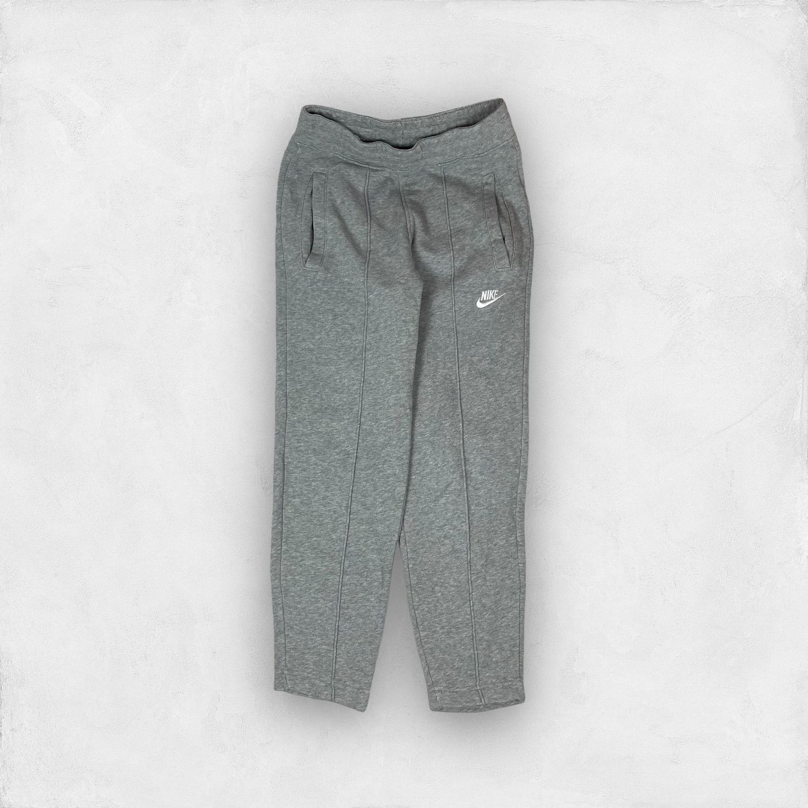 Nike Nike Club Men's Heather Gray Cotton Swoosh Sweatpants Small Size US 30 / EU 46 - 1 Thumbnail