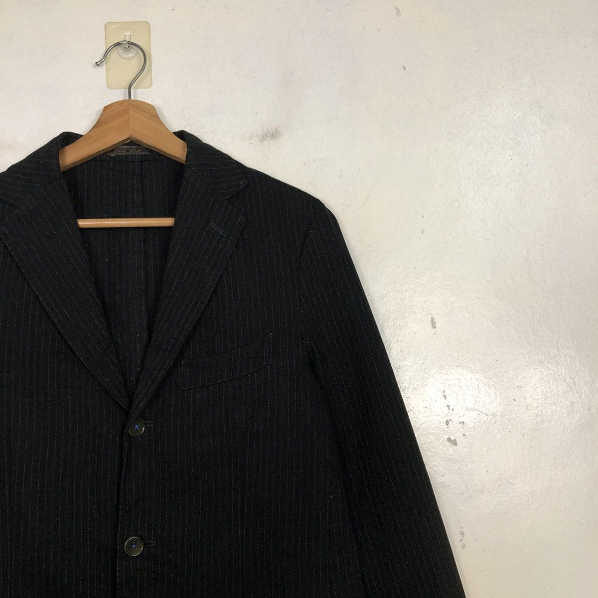 Issey Miyake 💥VINTAGE HICKORY CHORE JACKET SABI SABI STRIPED Size 46R - 8 Thumbnail