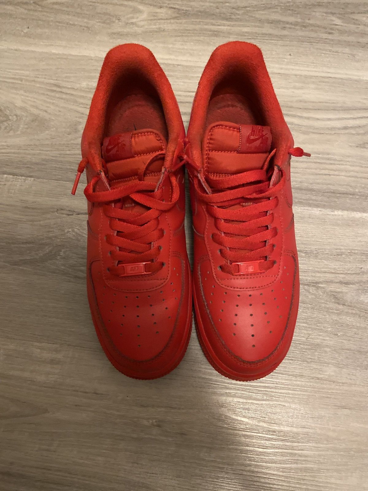 Nike Nike Red AF1 Size US 10.5 / EU 43-44 - 2 Thumbnail