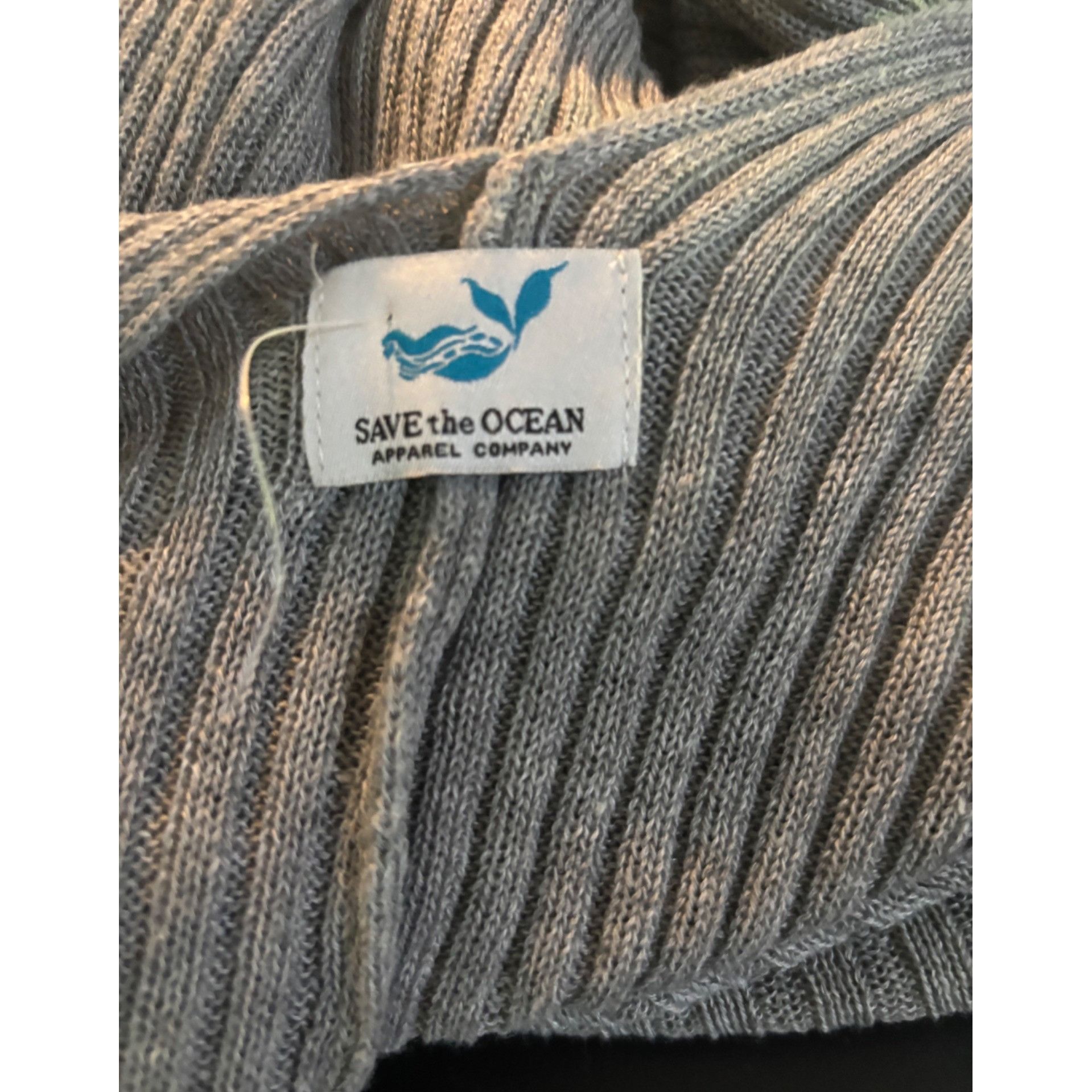 Other Save the Ocean Recycled Knit Kimono, OS, Gray Size ONE SIZE - 8 Thumbnail