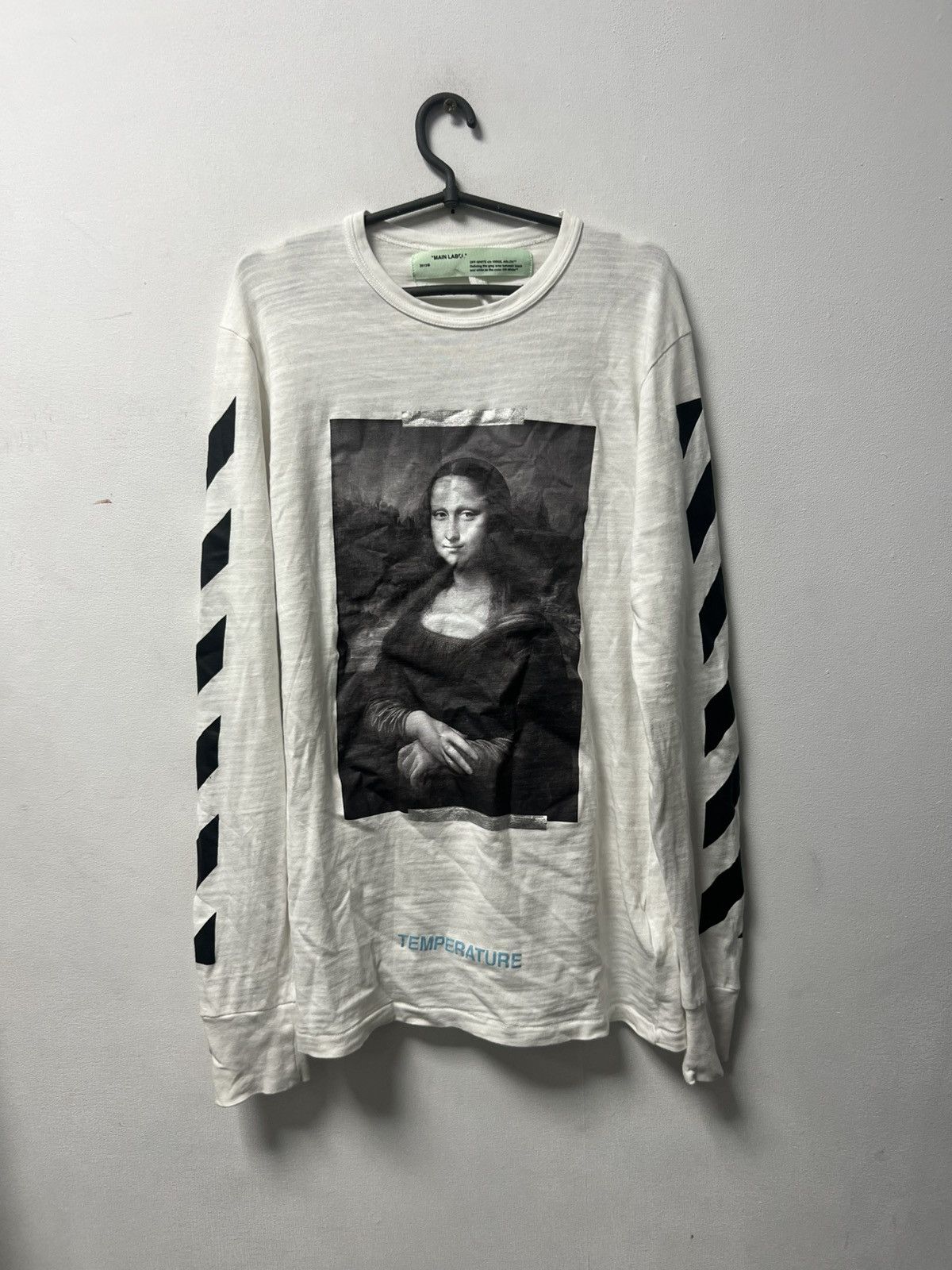 Off-White Off White Mona Lisa Long Sleeve Big Logo Mens Size US S / EU 44-46 / 1 - 1 Thumbnail