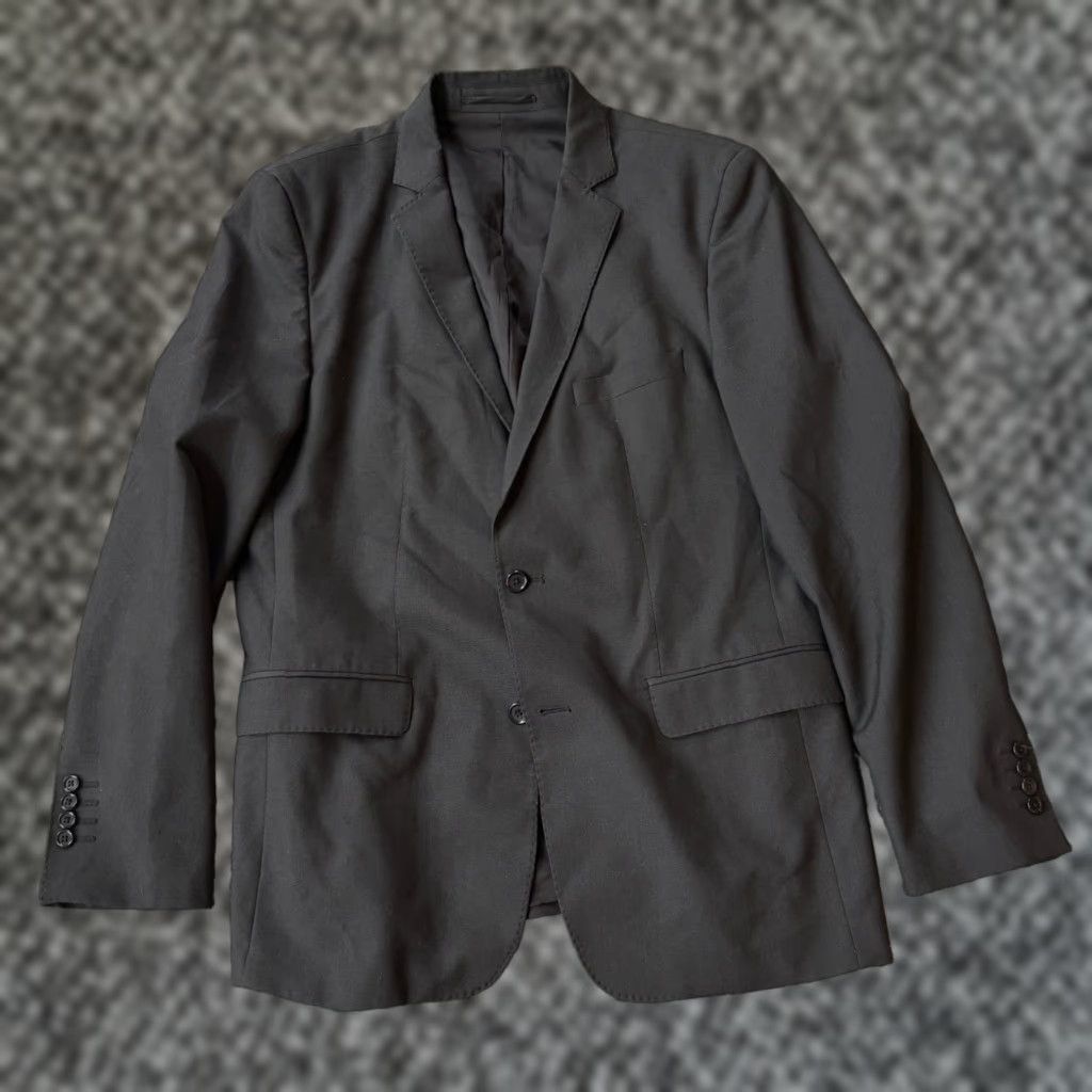 Zara Zara Man Basic Black Blazer Suit Jacket Mens Size 44 EU 54 Regular 2 Piece Notch Lapel Two-Button Double-Vented Black Blazer Jacket Mens Size 44R - 1 Thumbnail
